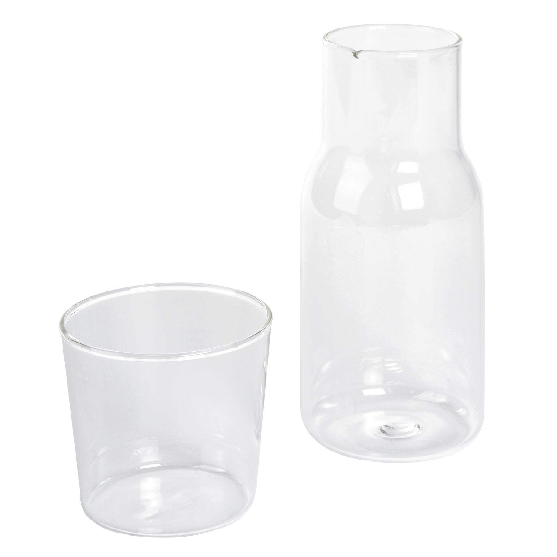 CALMY - Glaskaraffe mit Trinkglas
