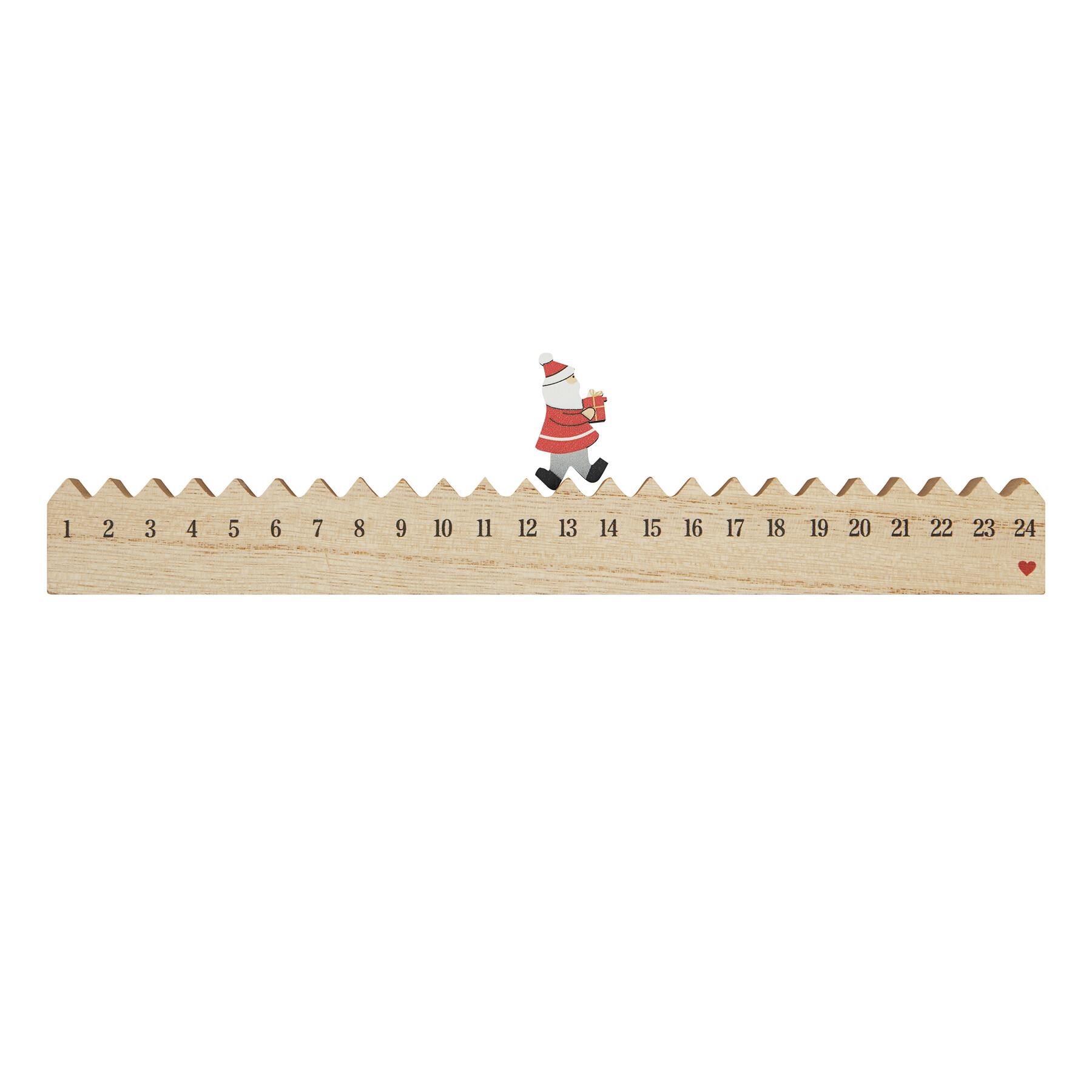 WALKING SANTA - Holz-Kalender