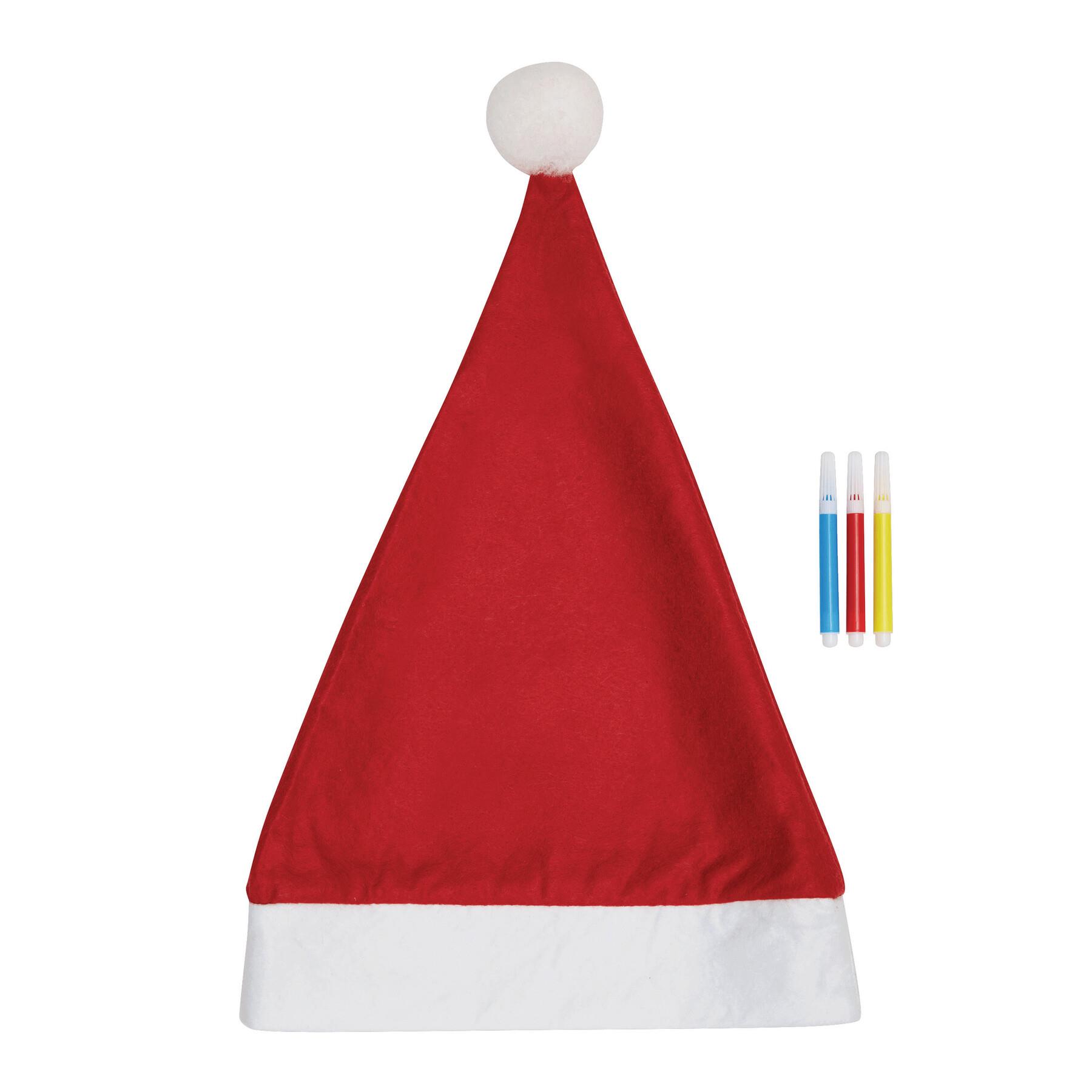 COLOURFUL HAT - Bemalbare Filz-Weihnachtsmann-Mütze