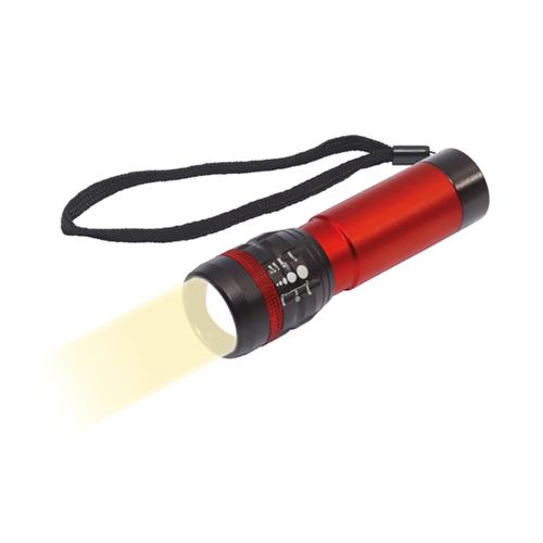 LED-Taschenlampe ´´Zoom´´ (rot)