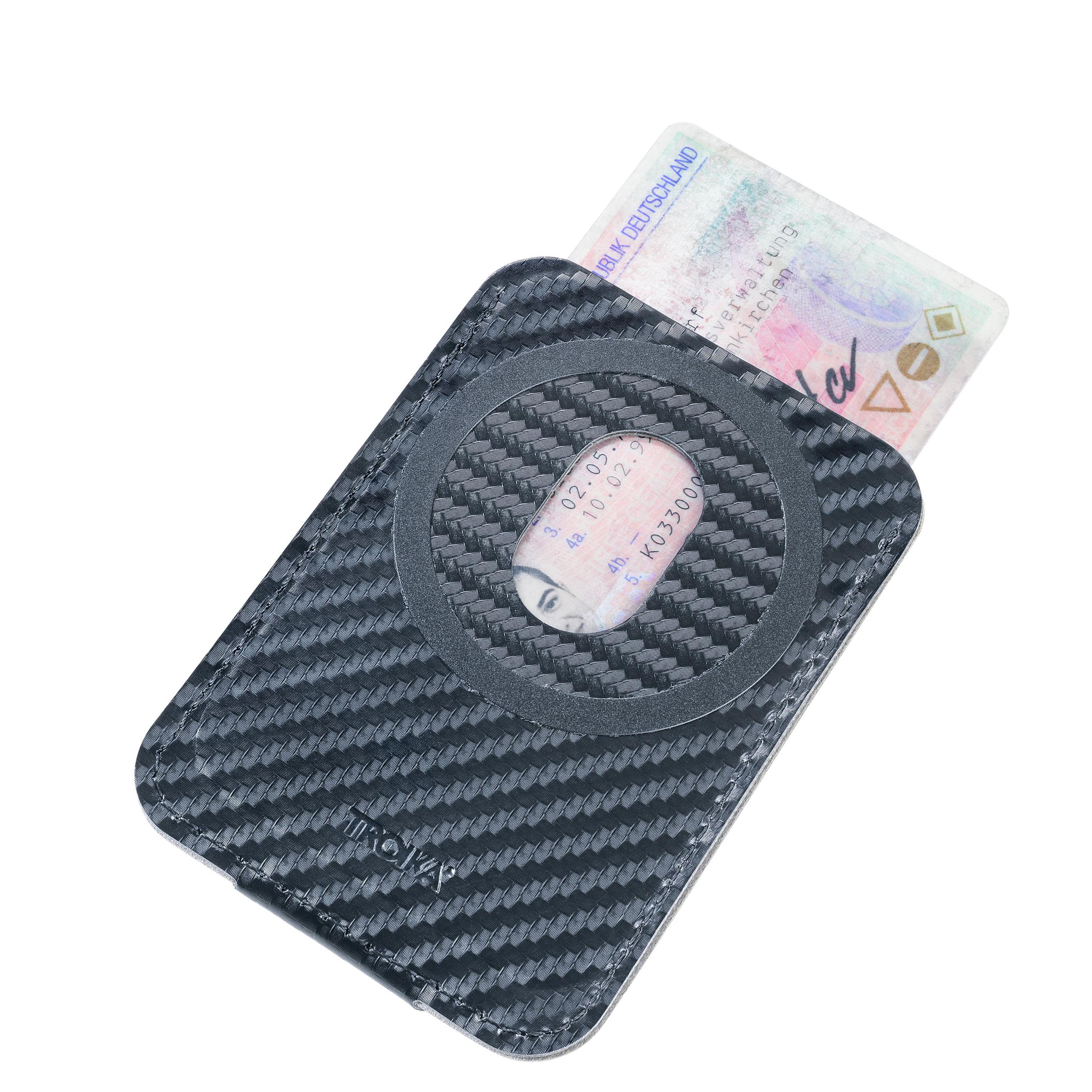 TROIKA Kartenetui HILDECARD CARBON CODE24