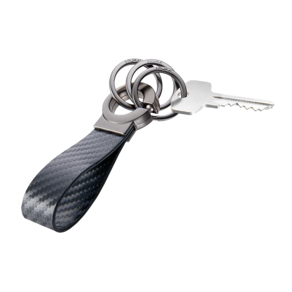 TROIKA Schlüsselanhänger KEY-CLICK CARBON