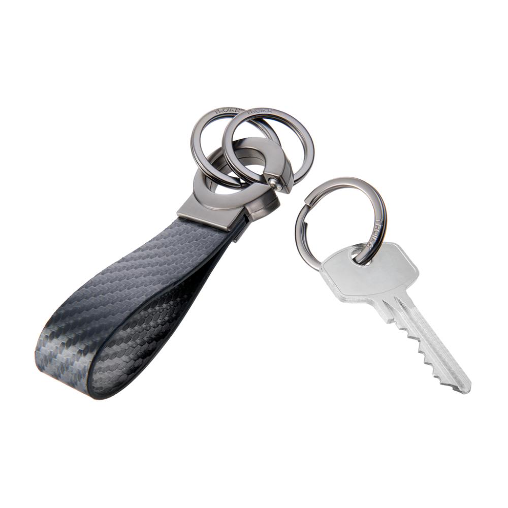 TROIKA Schlüsselanhänger KEY-CLICK CARBON