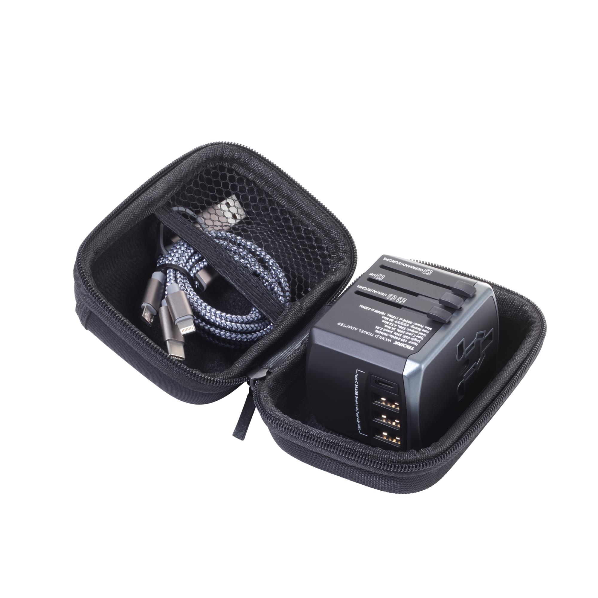 TROIKA Reiseadapter-Set TROIKA WORLD TRAVEL ADAPTER