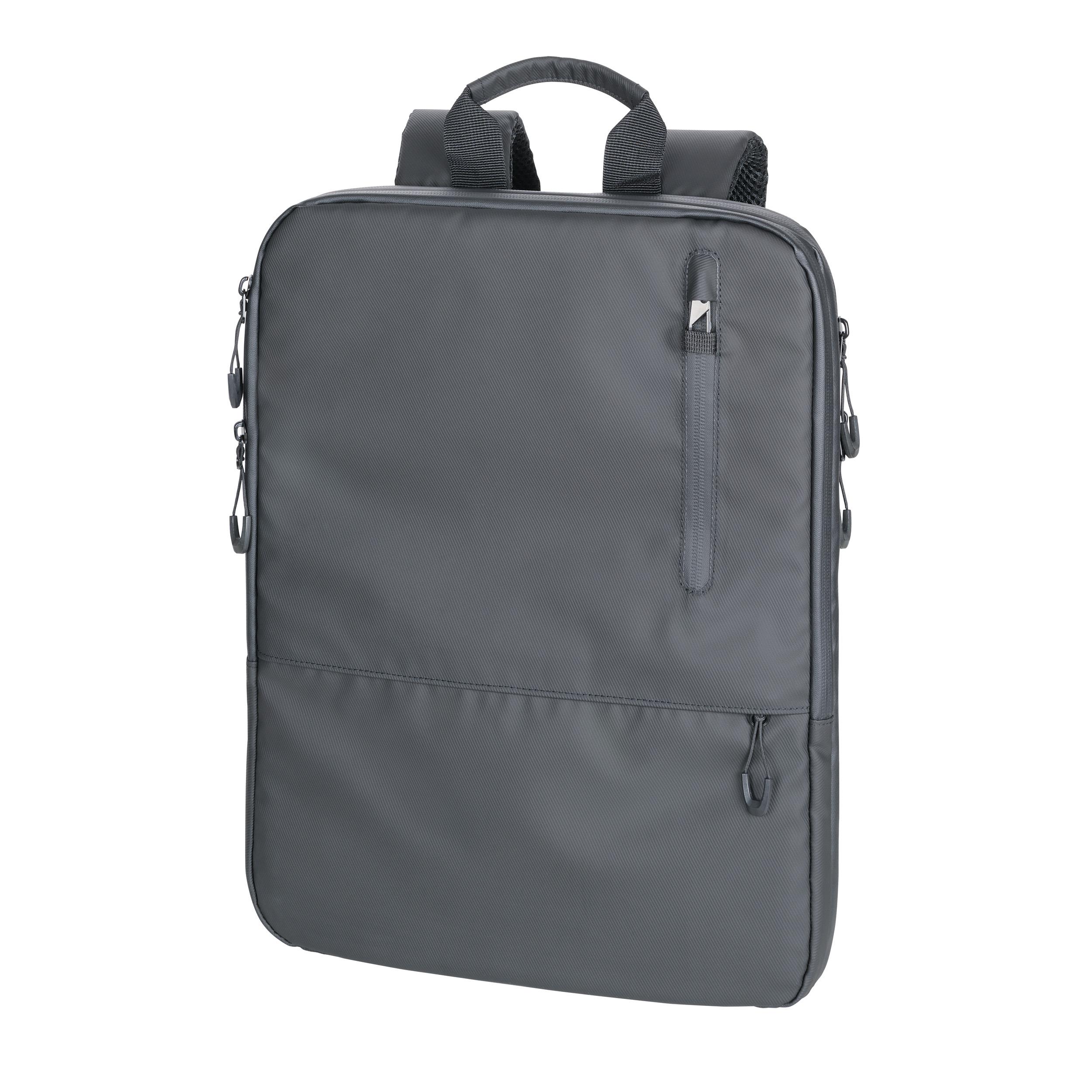 TROIKA Laptop-Rucksack TROIKA BLACK EXPANDABLE