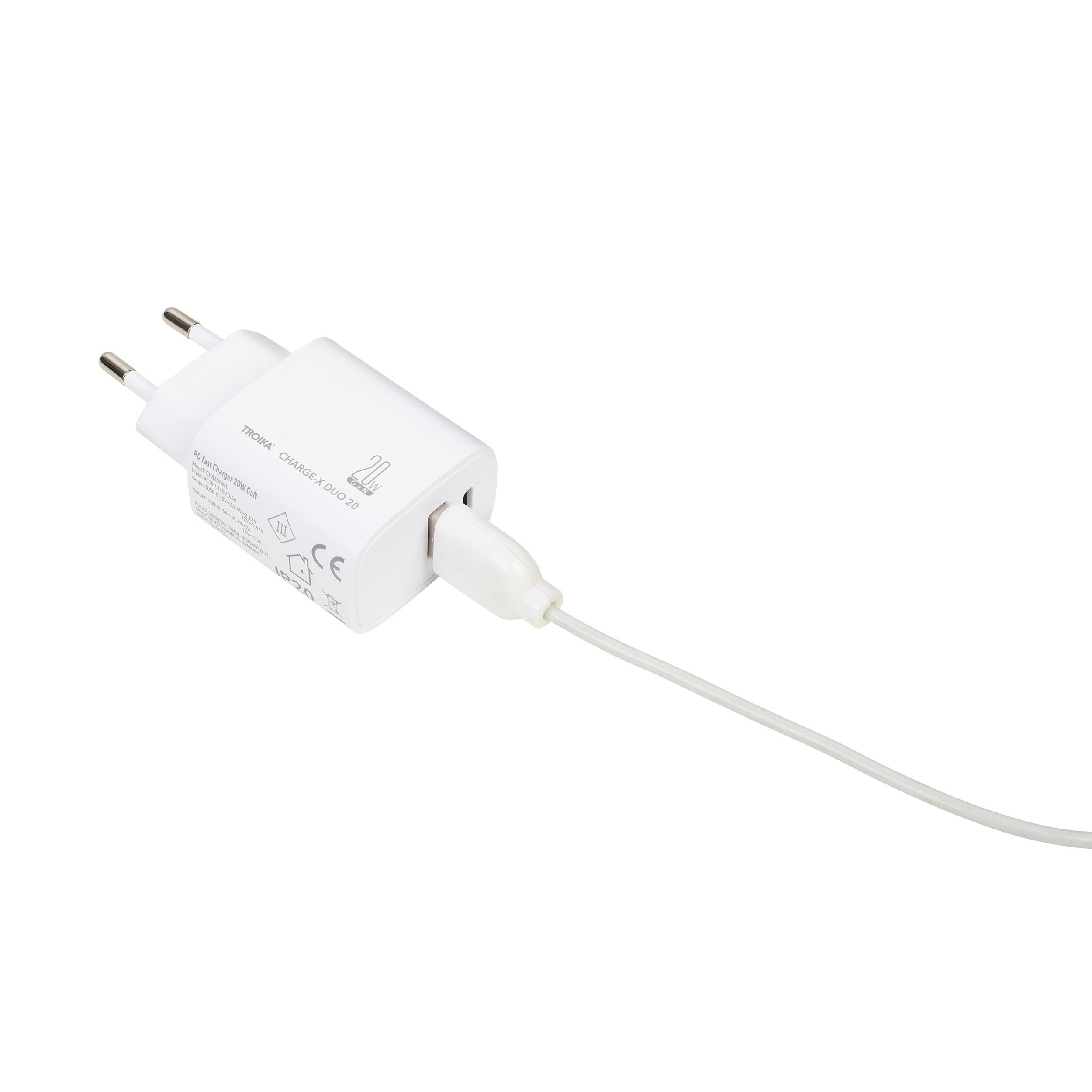 TROIKA Ladestecker CHARGE-X DUO 20