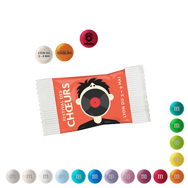 Personalisierte M&M´S® Schokolinsen im Papiertütchen, 7 g