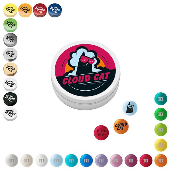 Personalisierte M&M´S® Schokolinsen in Metallbox, 20 g