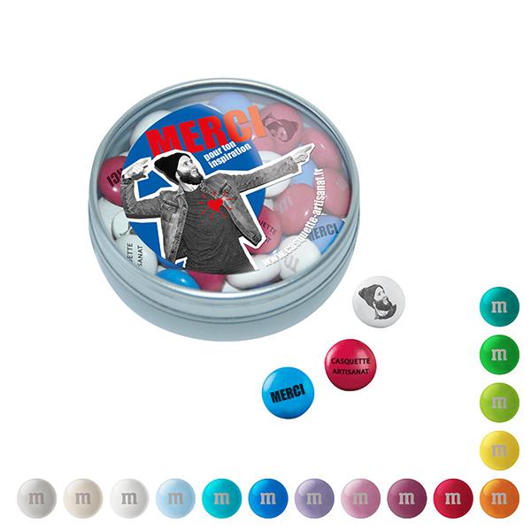 Personalisierte M&M´S® Schokolinsen in Klarsichtbox