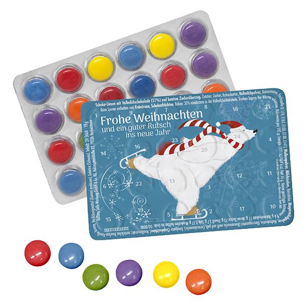 Kleinster (Advents-)Kalender der Welt ´Standard´ mit Schokolinsen