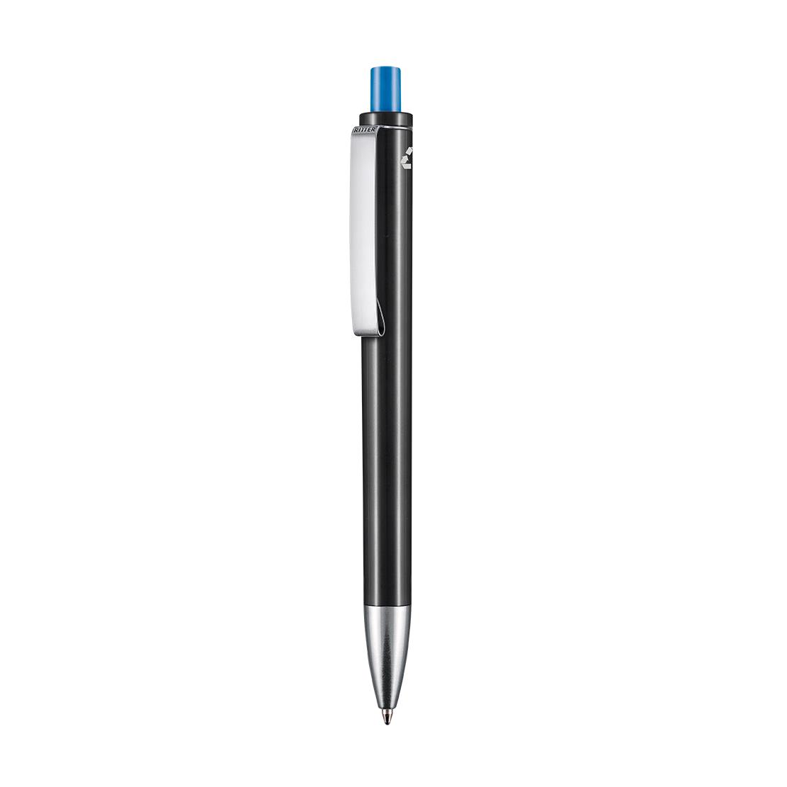 schwarz recycled (PCR)/himmel-blau