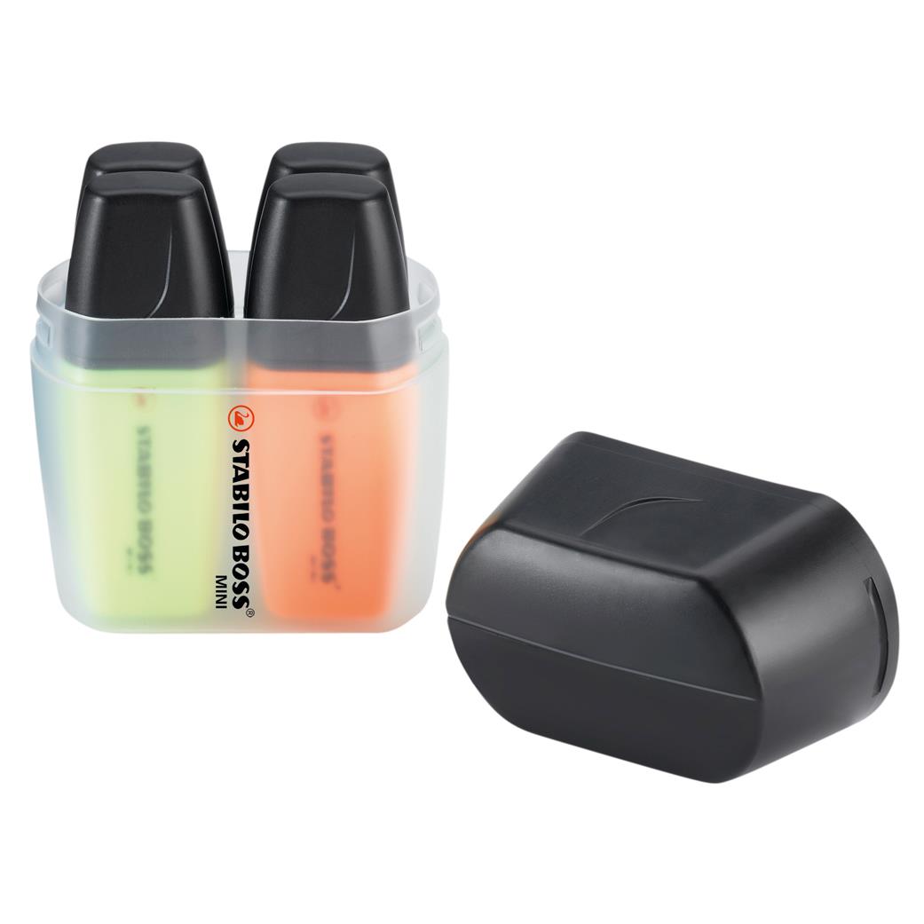 STABILO BOSS MINI 4er Box Leuchtmarkierer