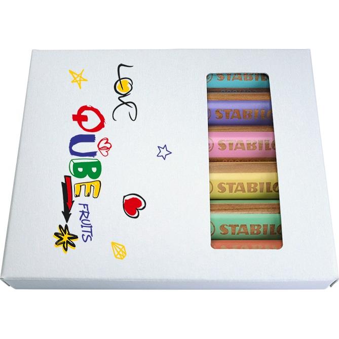 STABILO woody 3 in 1 Farbstift 6er-Set