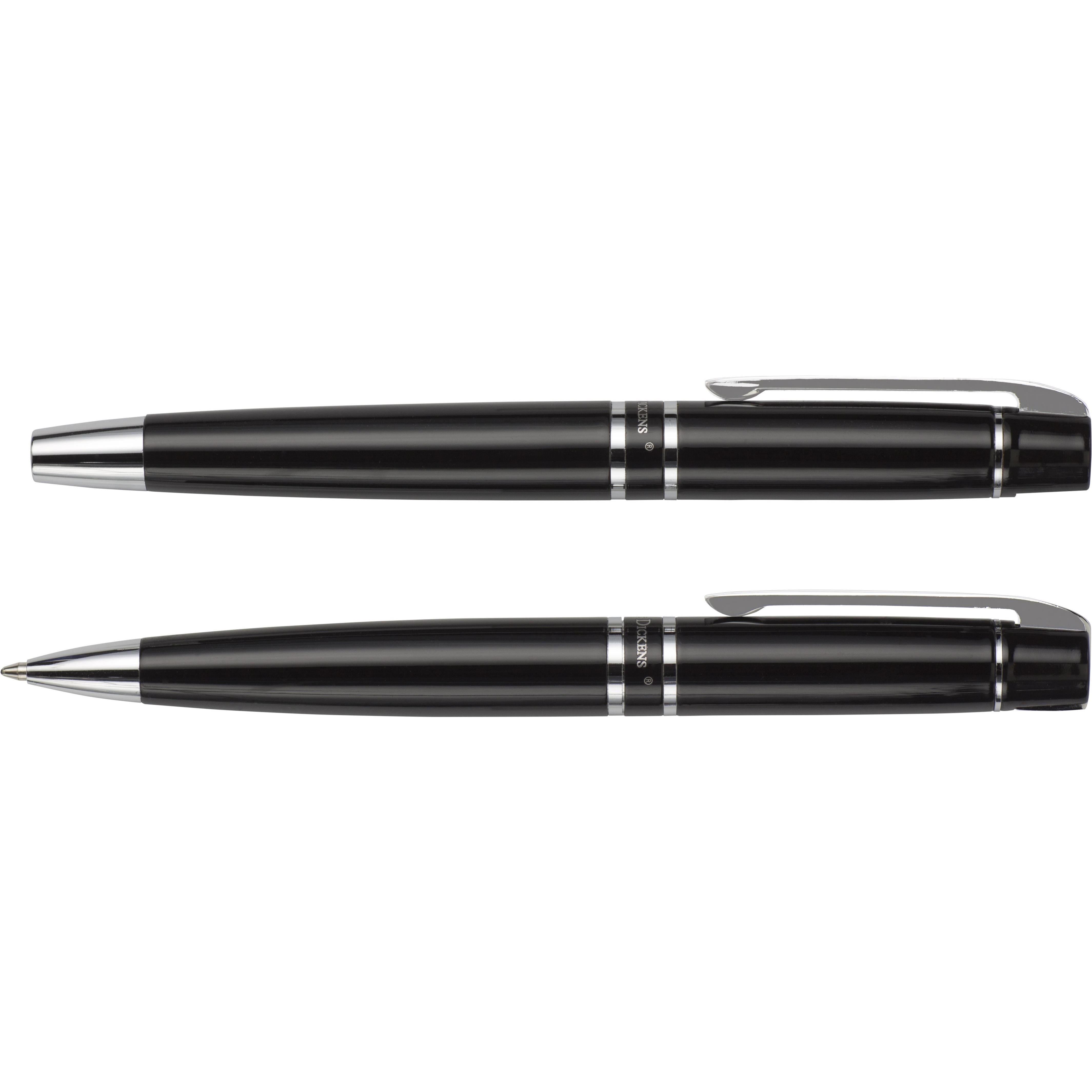 Charles Dickens® Schreibset aus Metall Santana