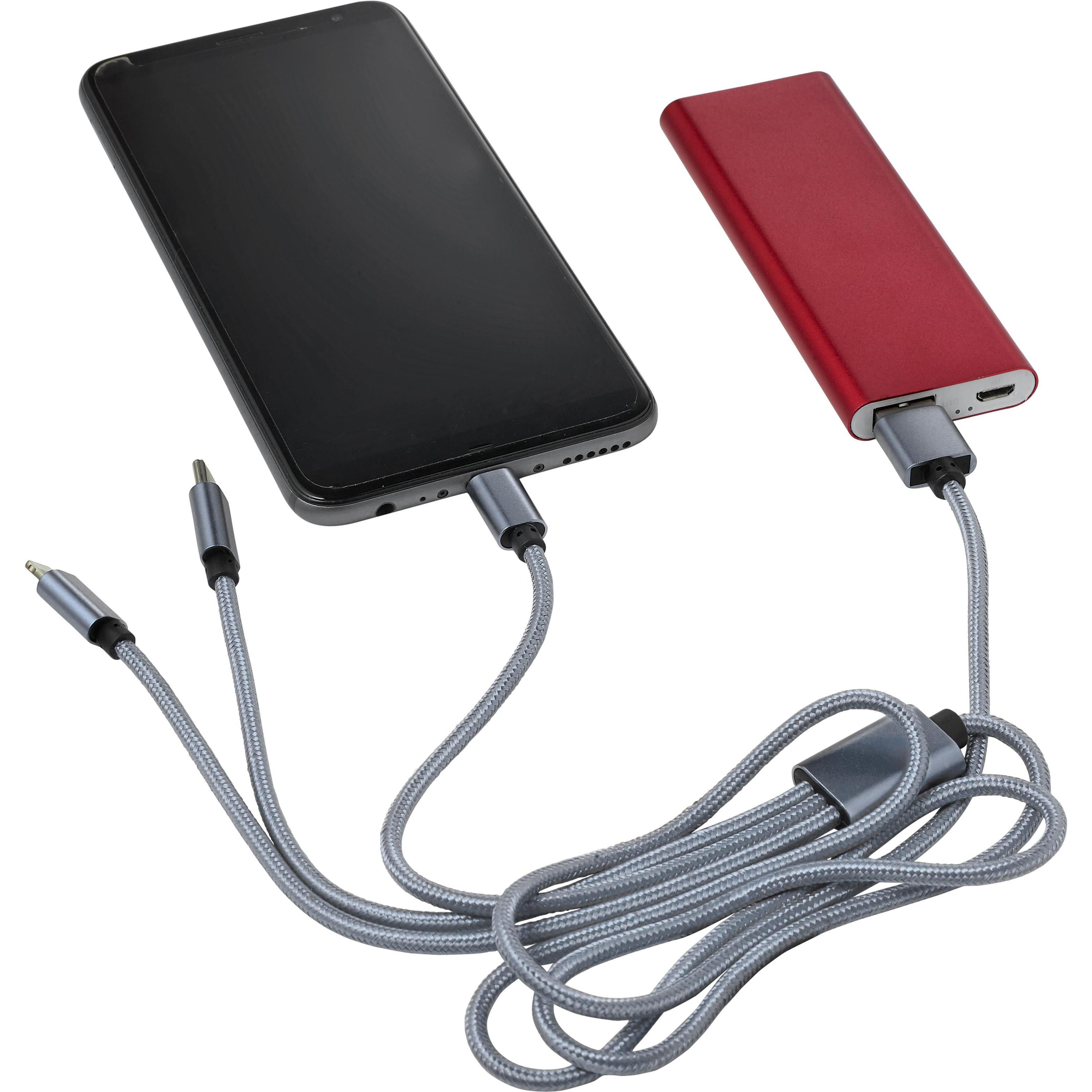 3-in-1 Ladekabel aus Nylon Felix