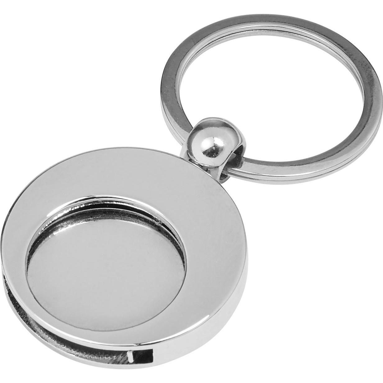 Schlüsselanhänger aus Metall mit Einkaufswagenchip Christie