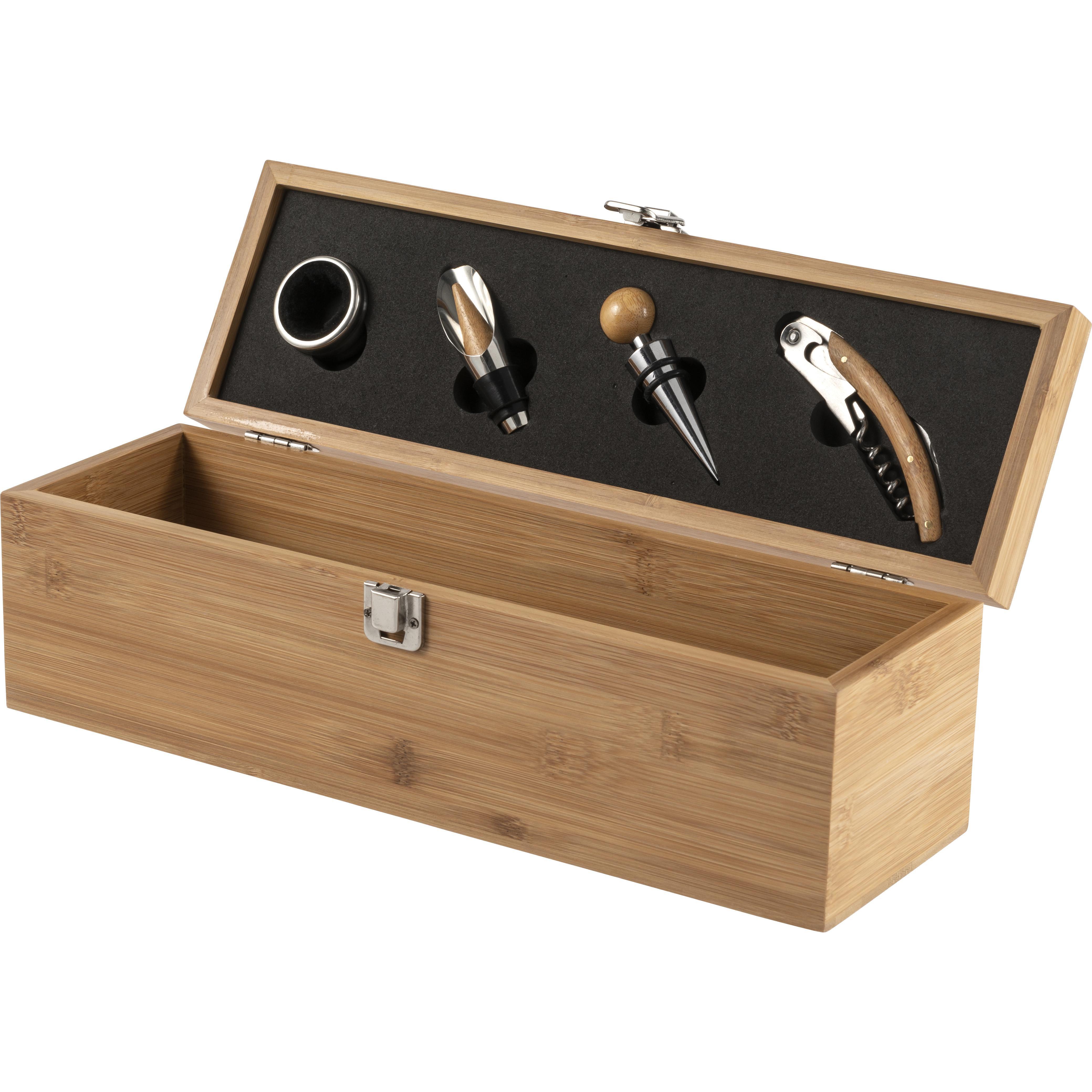 Weinset und Geschenkbox aus Bambus Gareth