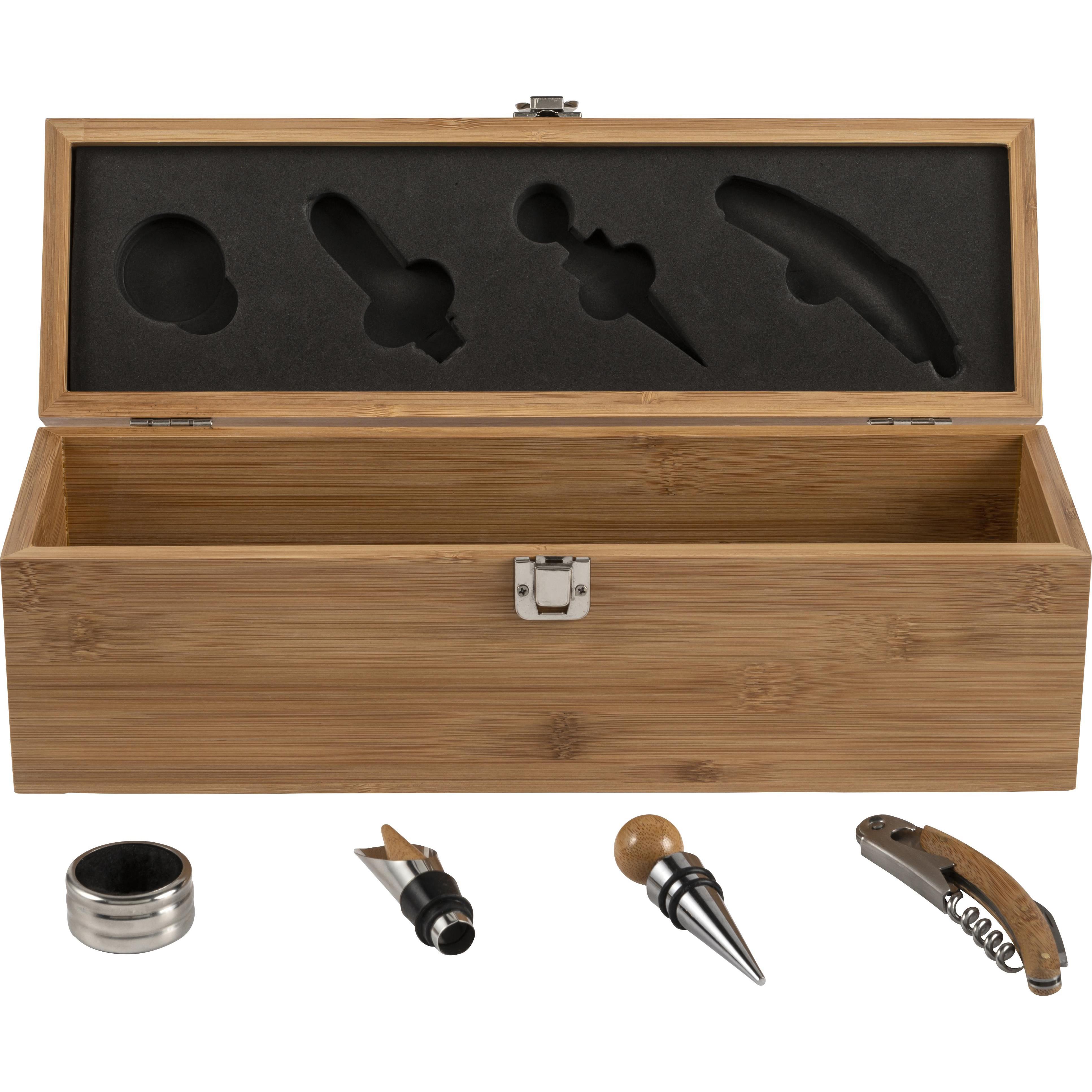 Weinset und Geschenkbox aus Bambus Gareth