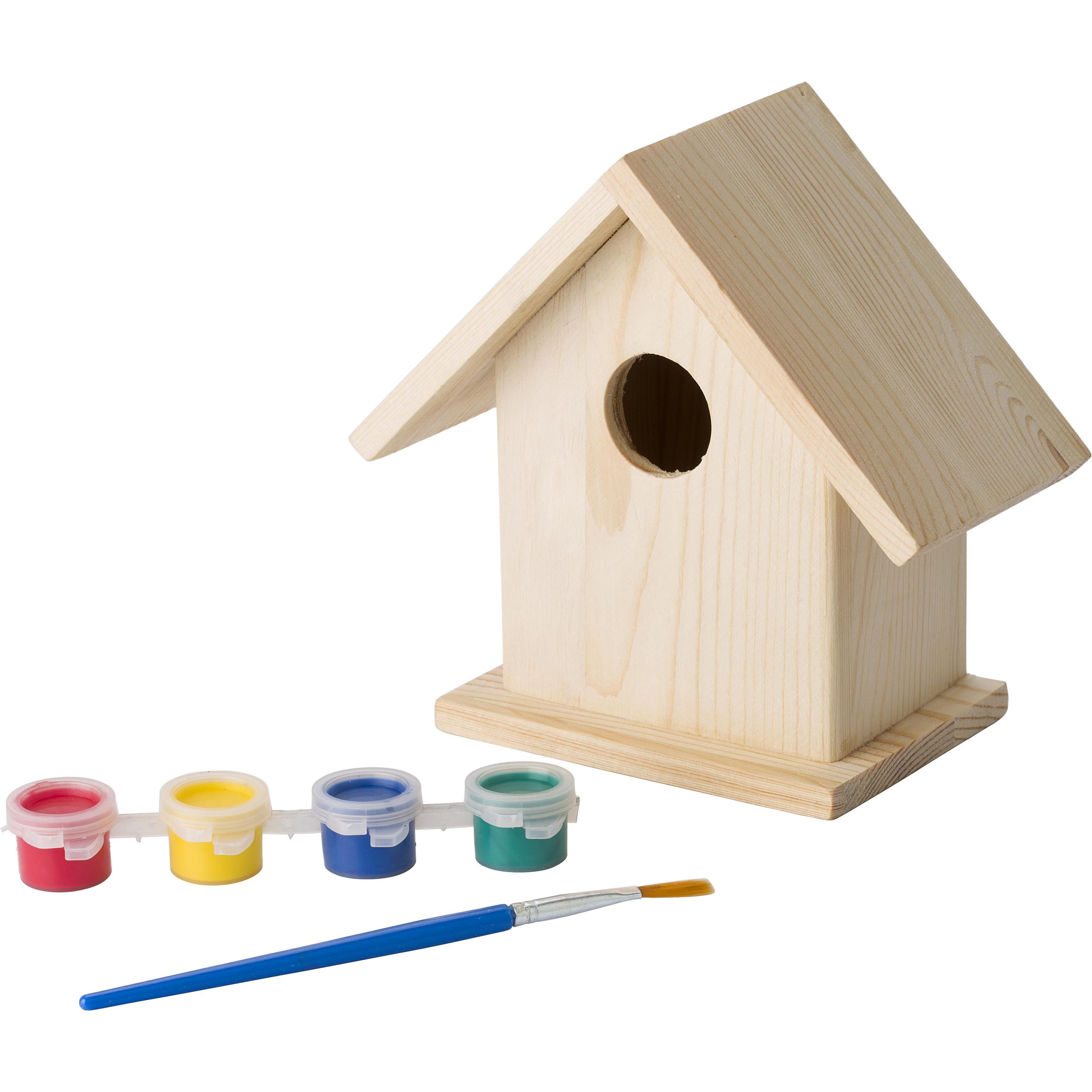 Vogelhaus mit Malset Wesley