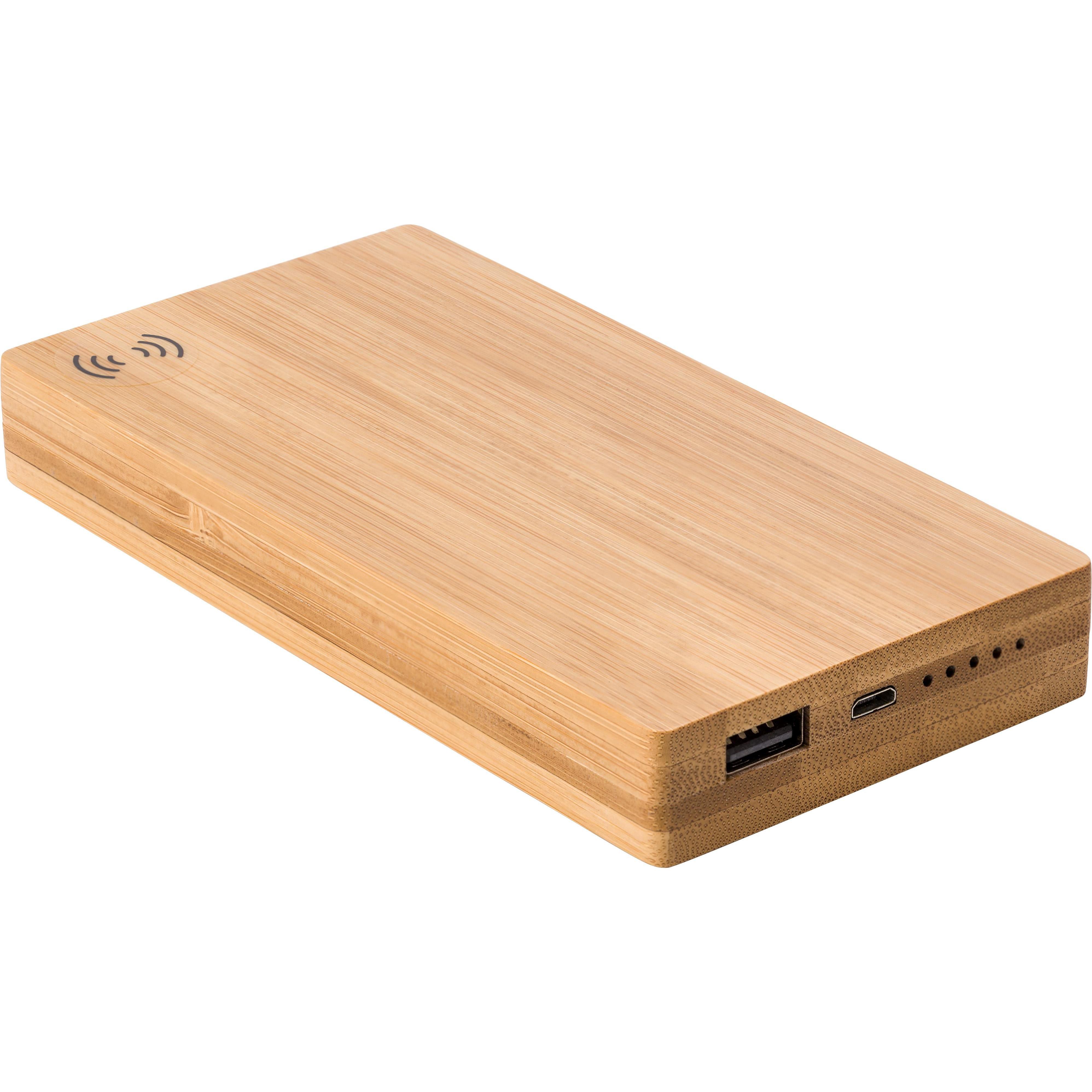 Powerbank aus Bambus Walter