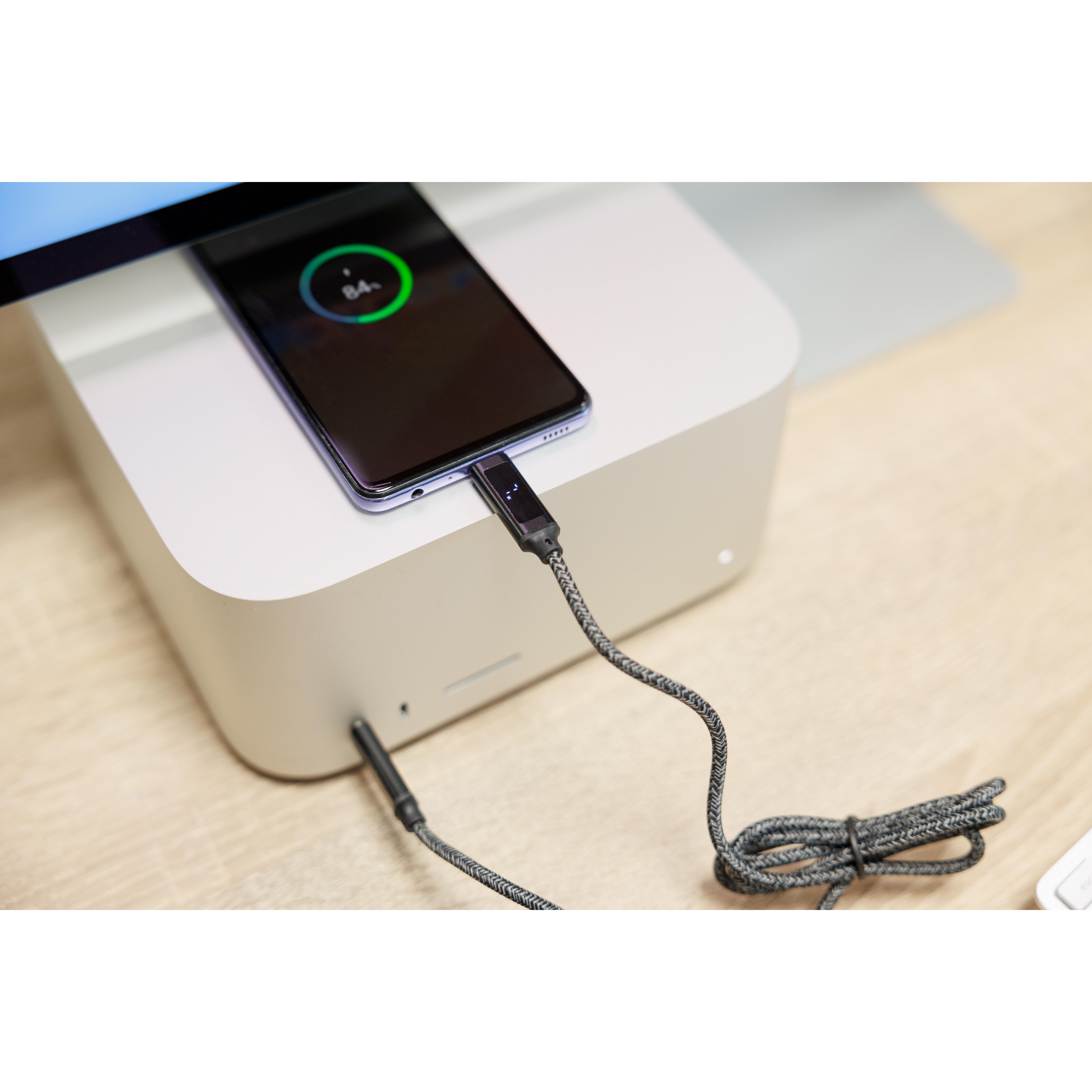 Ladekabel aus Nylongewebe 65W Claudia