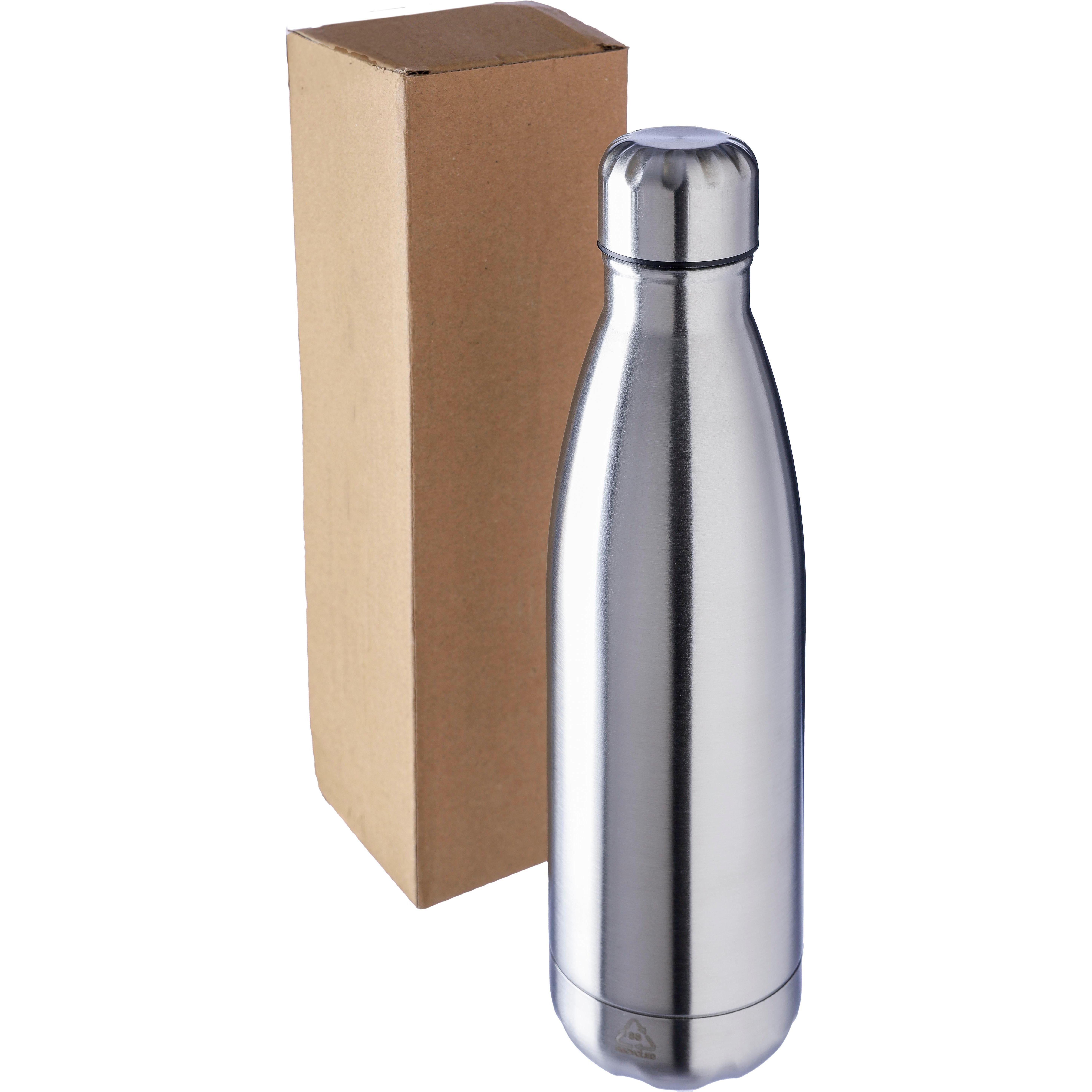Recycelte doppelwandige Trinkflasche aus Edelstahl Lombok