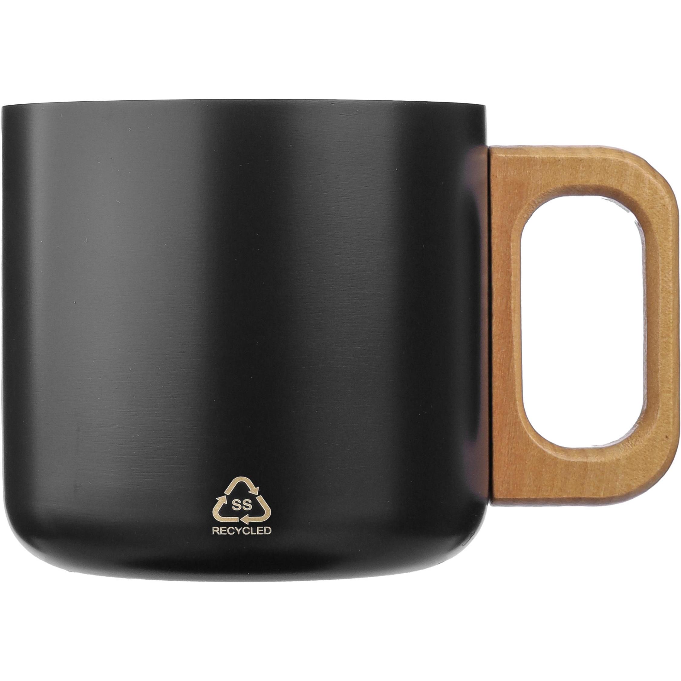 Doppelwandiger Becher aus recyceltem Edelstahl 400 ml Dwight