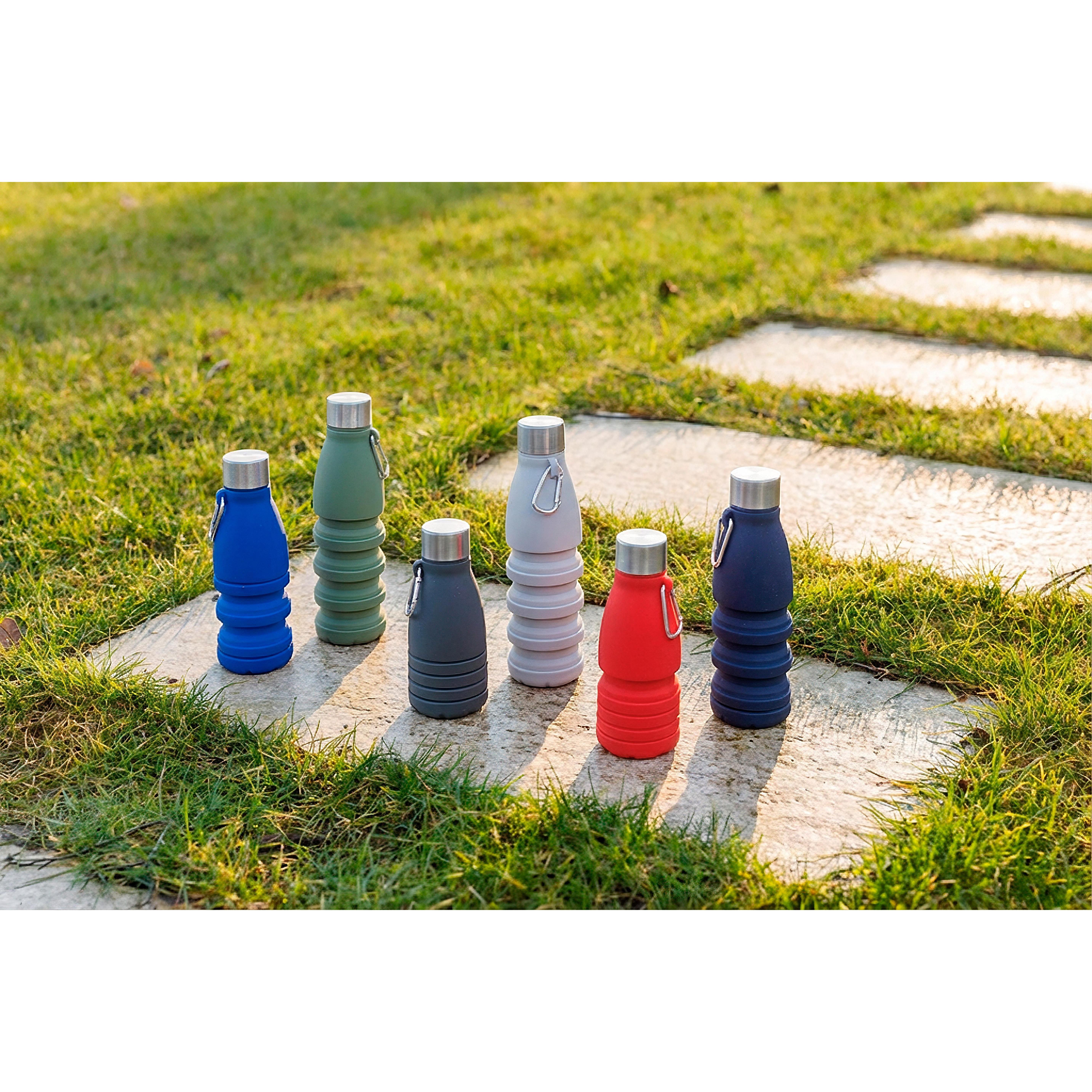 Faltbare Silikon-Trinkflasche Erin 550 ml