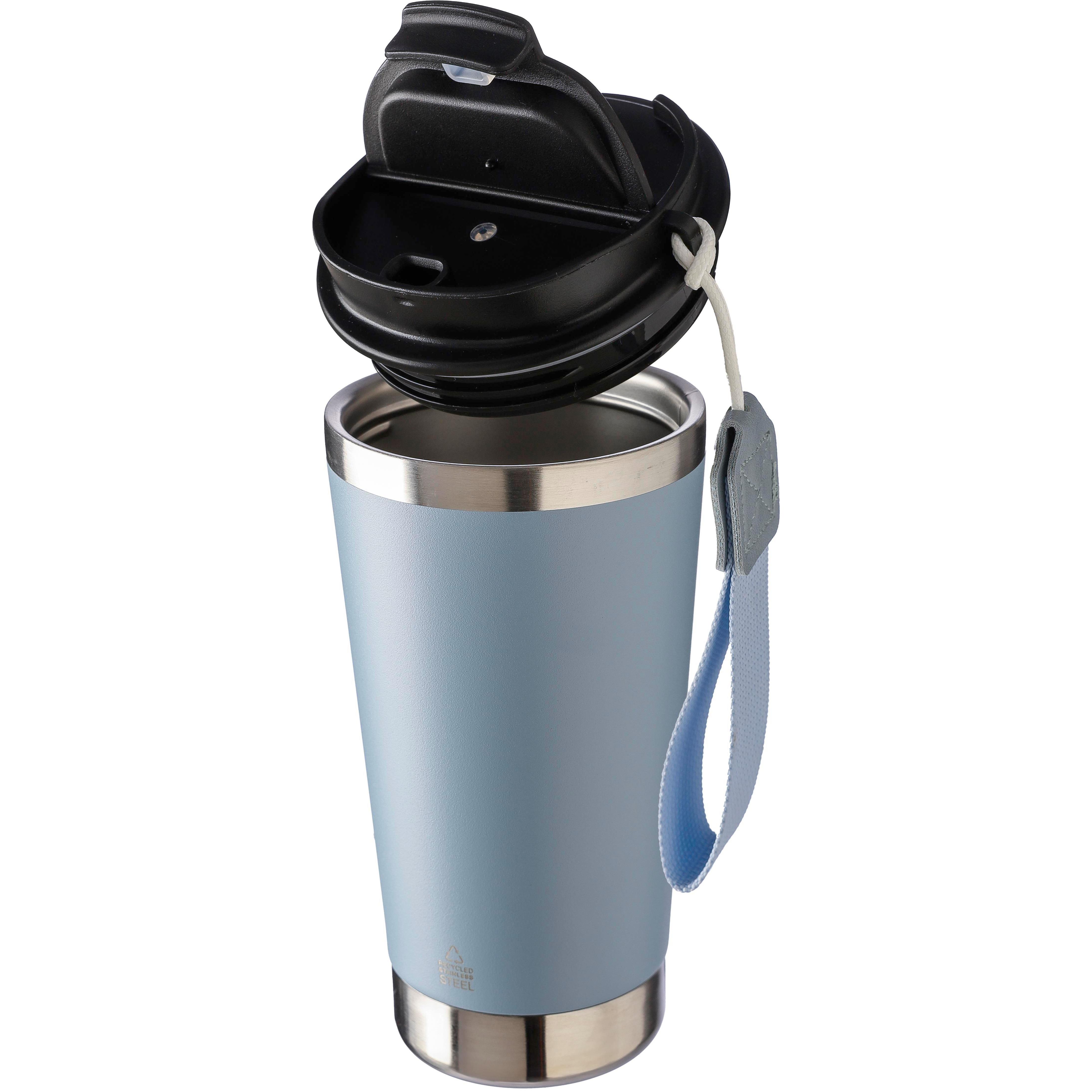 Doppelwandiger Trinkbecher aus recyceltem Edelstahl 500 ml Kayla
