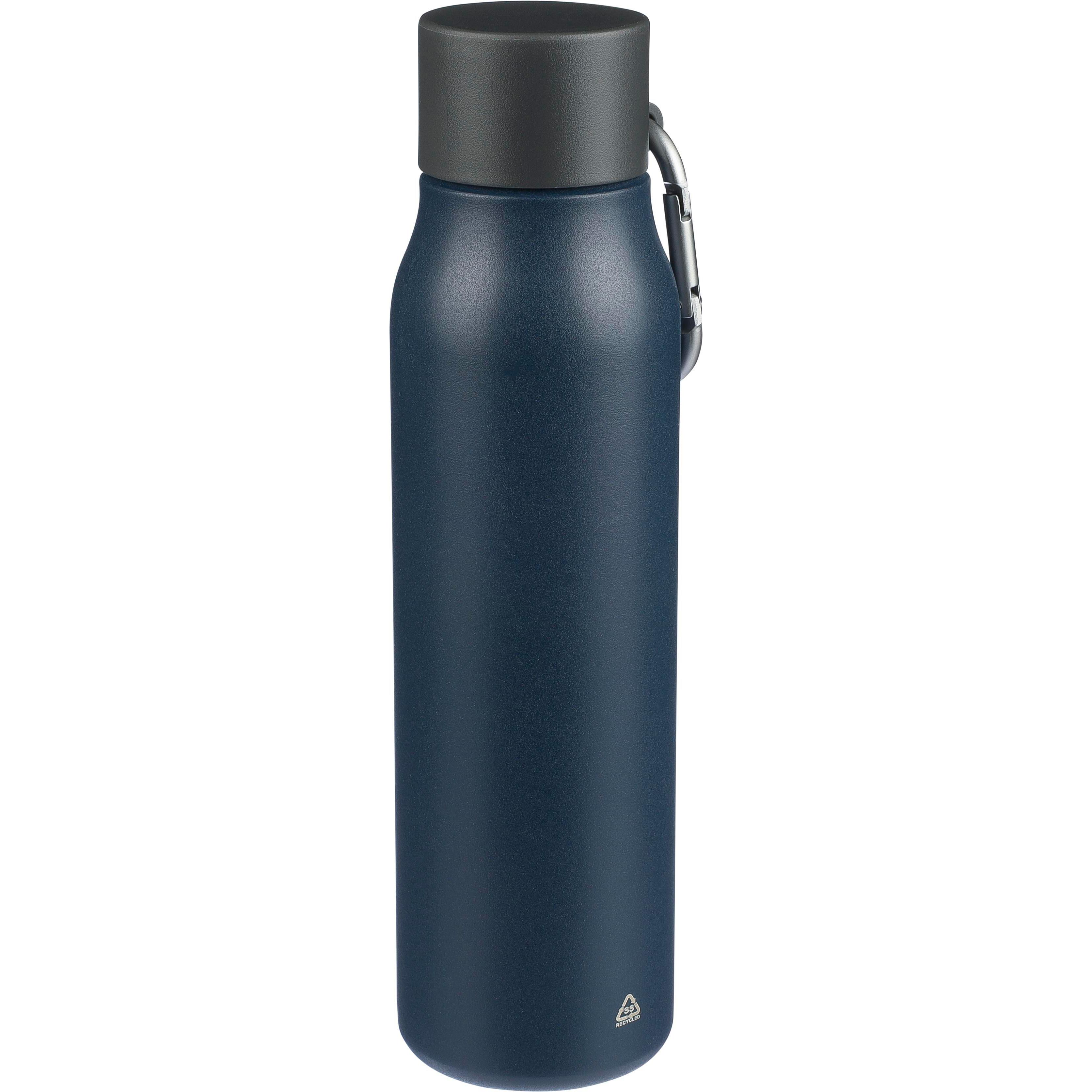 Doppelwandige Trinkflasche aus recyceltem Edelstahl (600 ml) Cassian