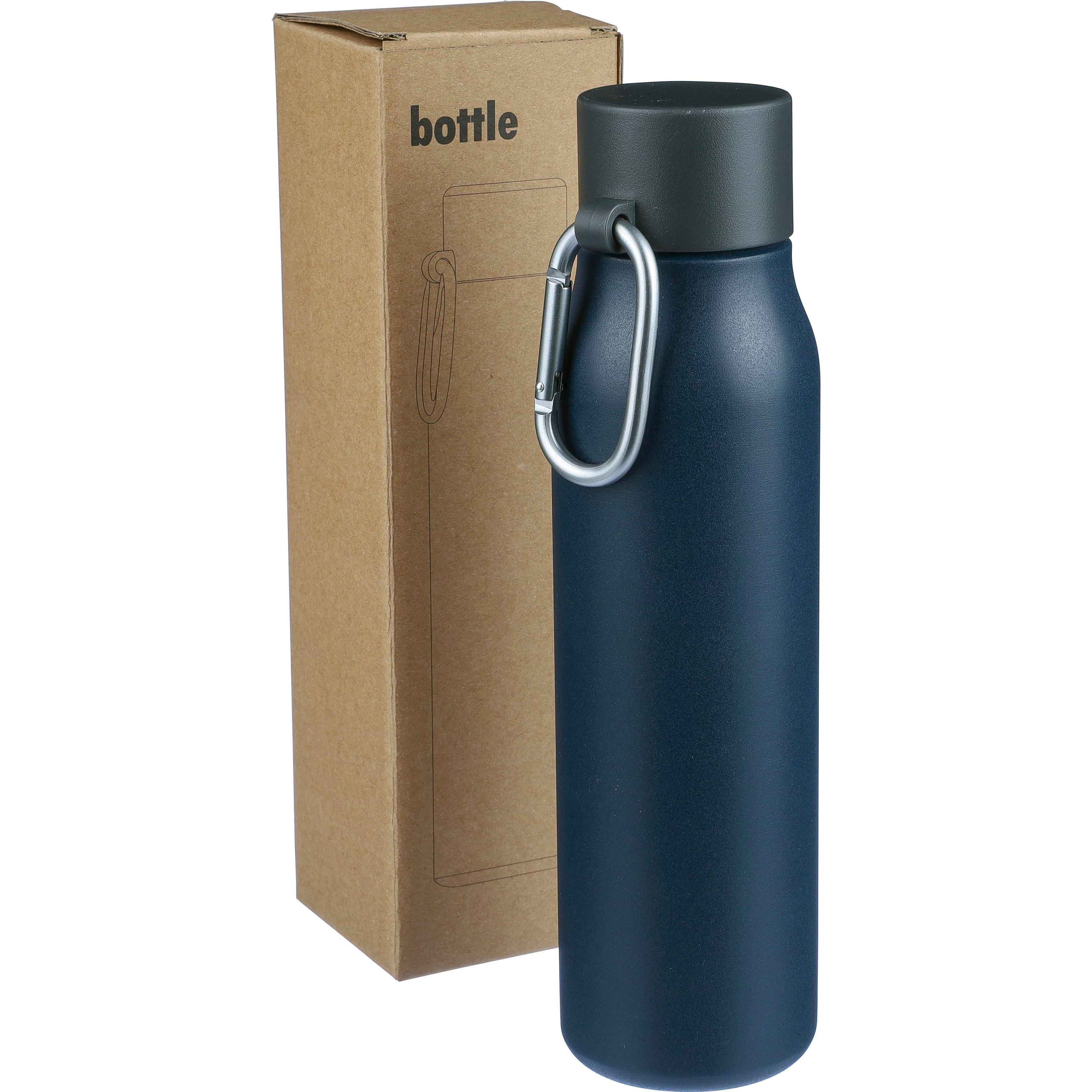 Doppelwandige Trinkflasche aus recyceltem Edelstahl (600 ml) Cassian