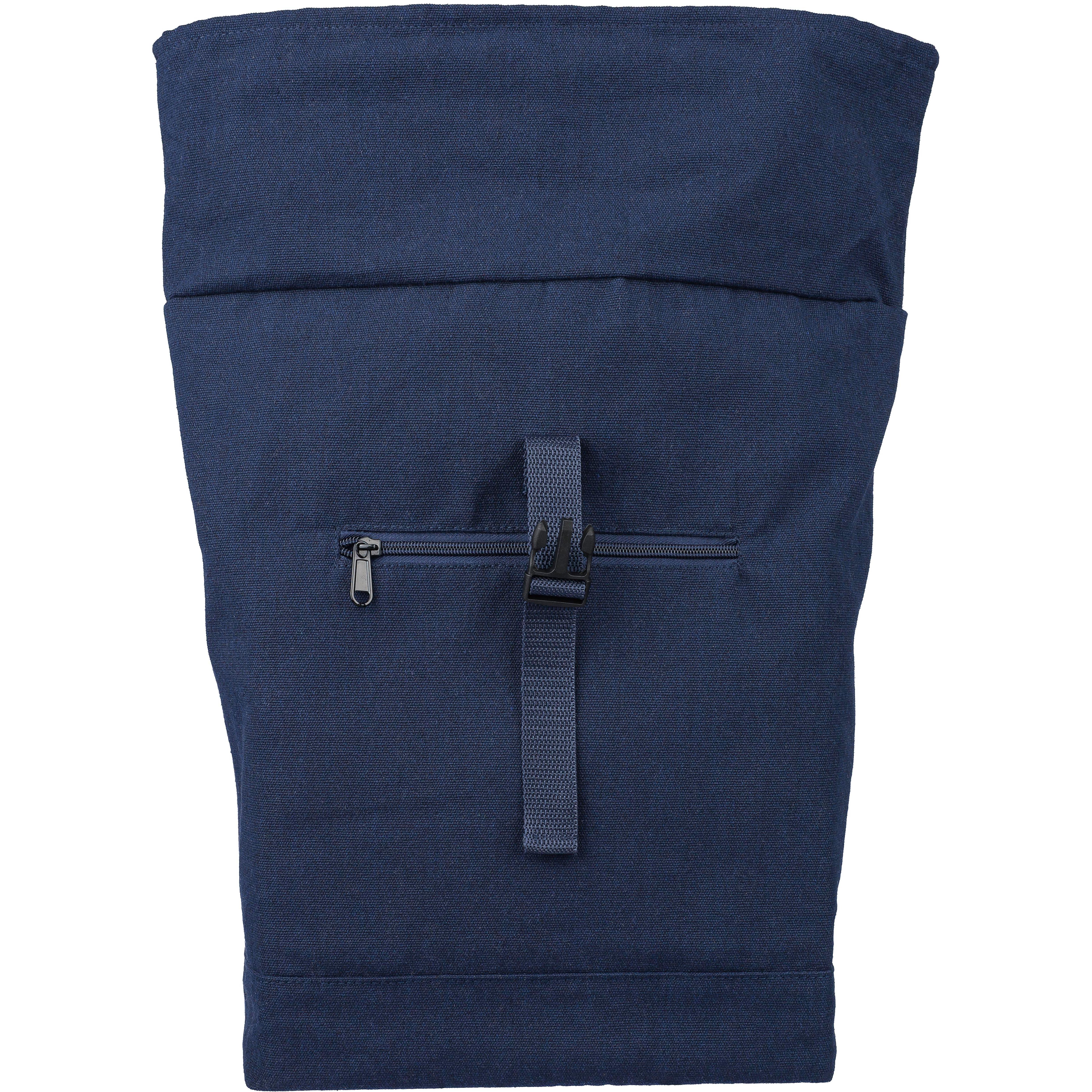 Rolltop-Rucksack Thaddeus aus recyceltem Poly-Baumwollgewebe (330 g/m2)
