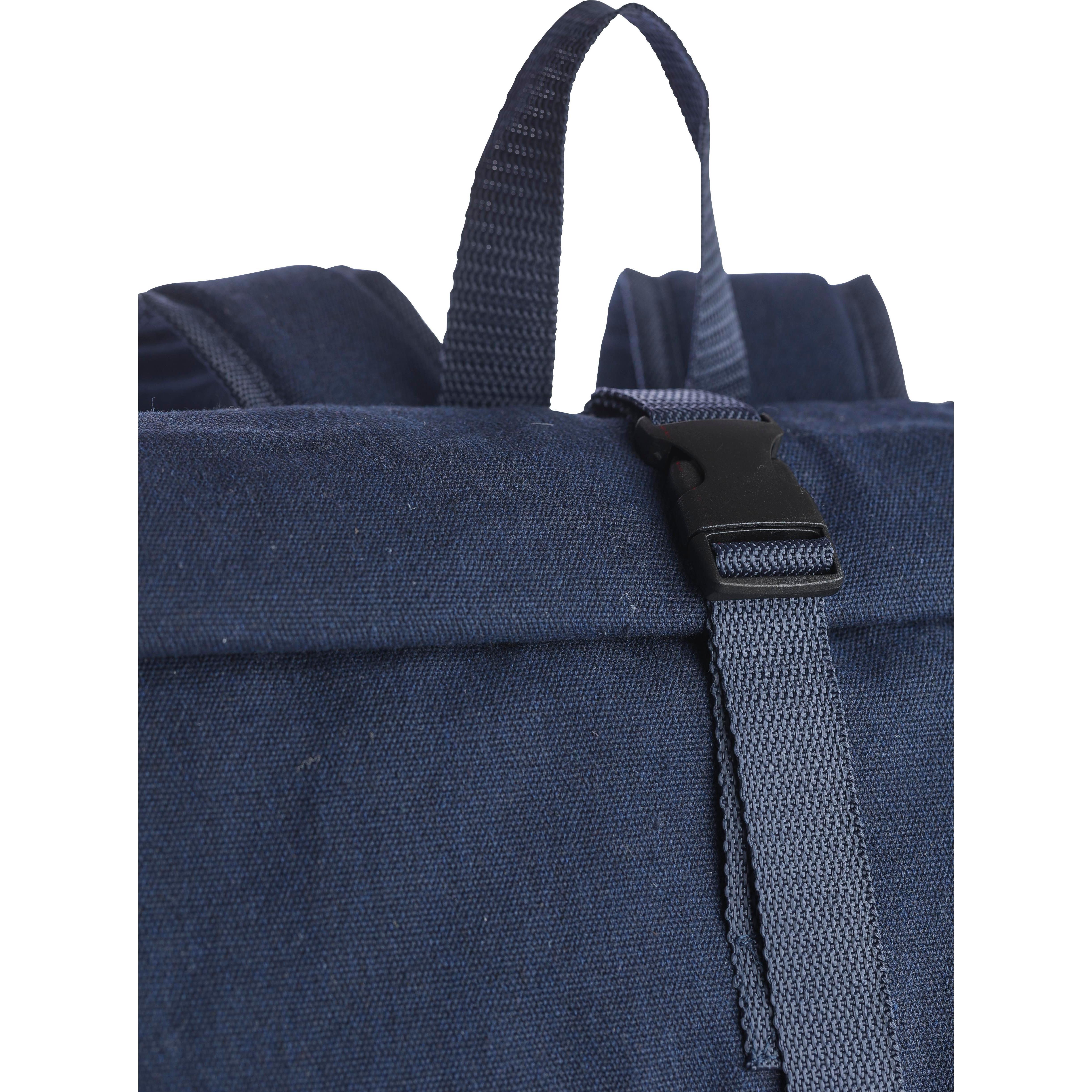 Rolltop-Rucksack Thaddeus aus recyceltem Poly-Baumwollgewebe (330 g/m2)