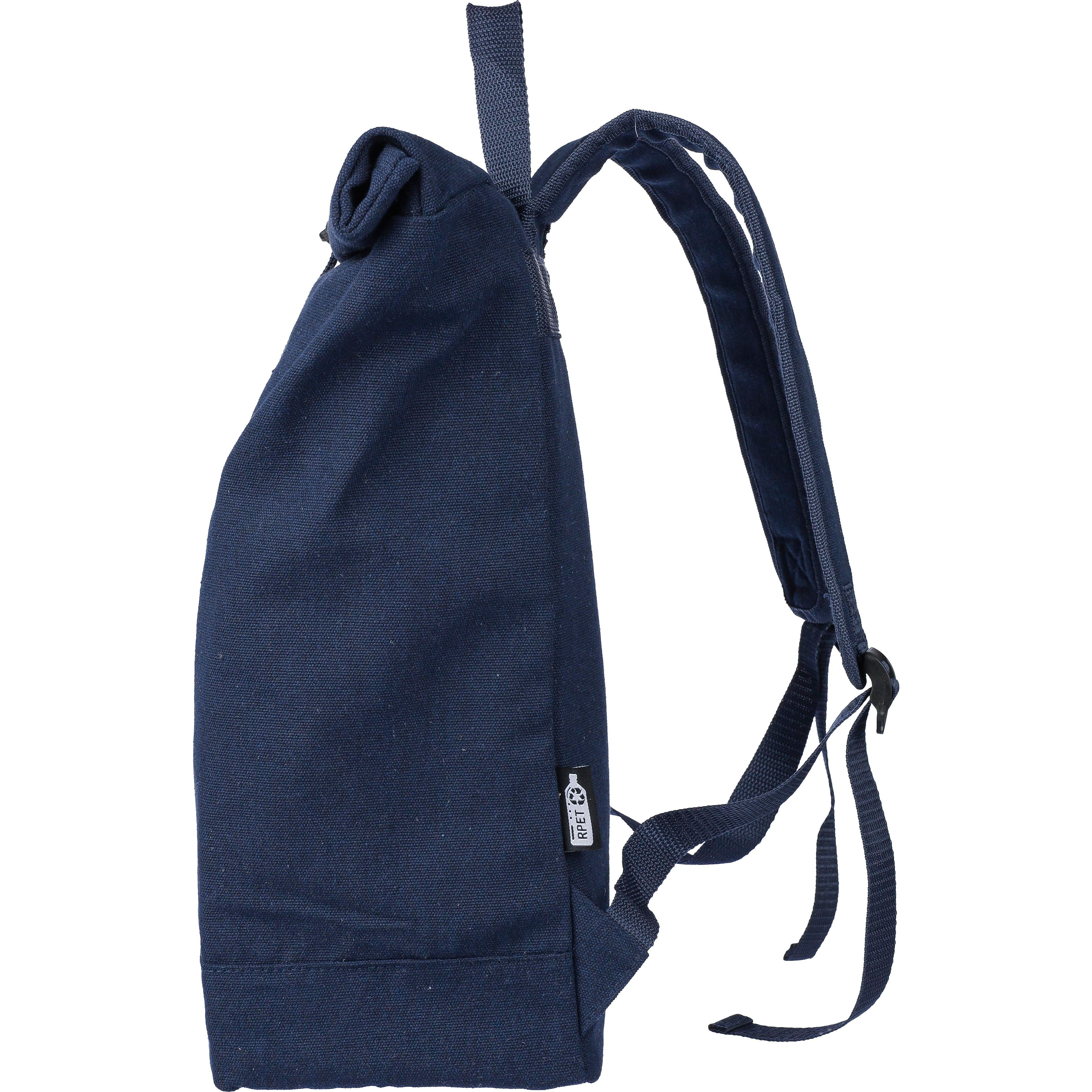 Rolltop-Rucksack Thaddeus aus recyceltem Poly-Baumwollgewebe (330 g/m2)