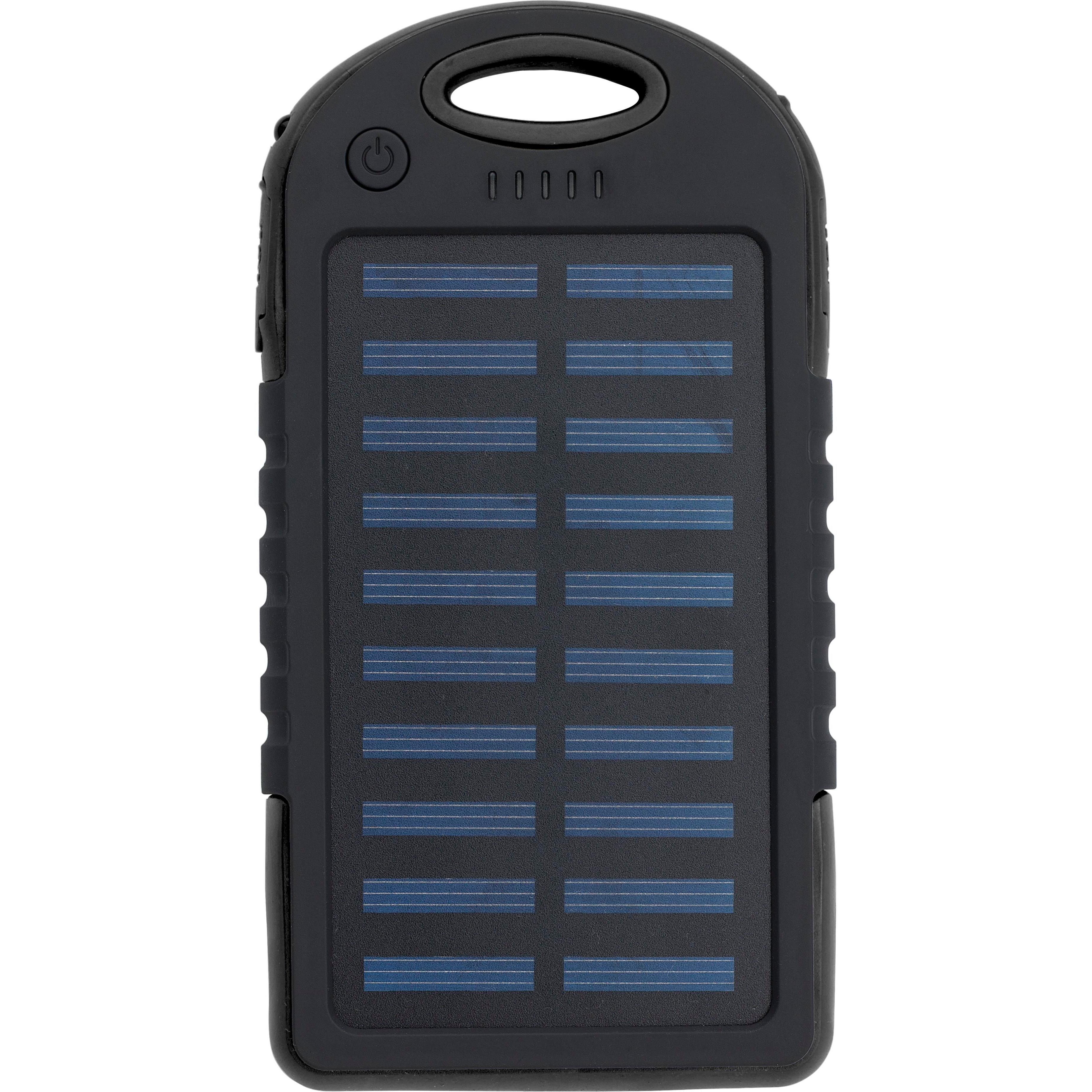 Gummierte ABS Solar-Powerbank Arin
