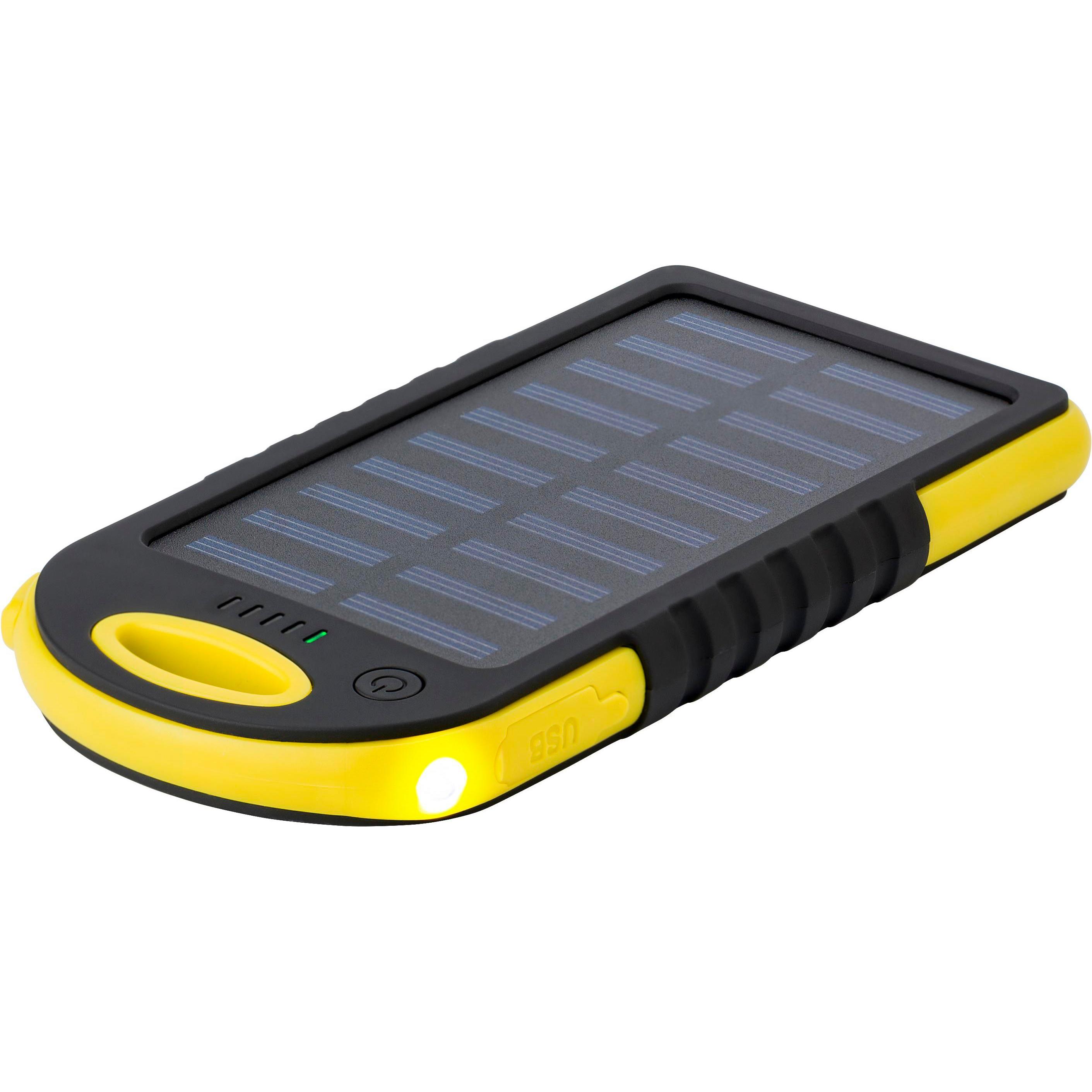 Gummierte ABS Solar-Powerbank Arin