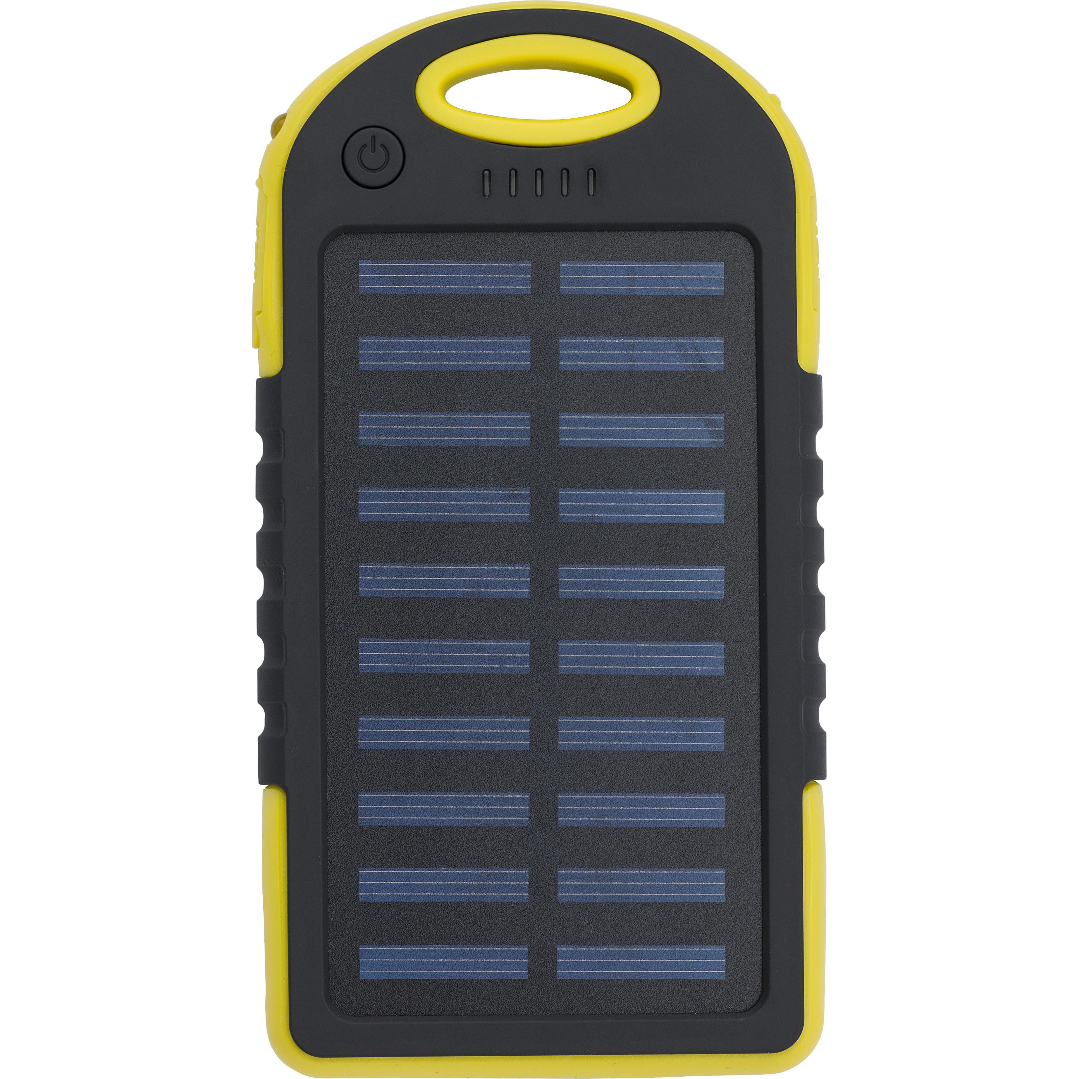 Gummierte ABS Solar-Powerbank Arin