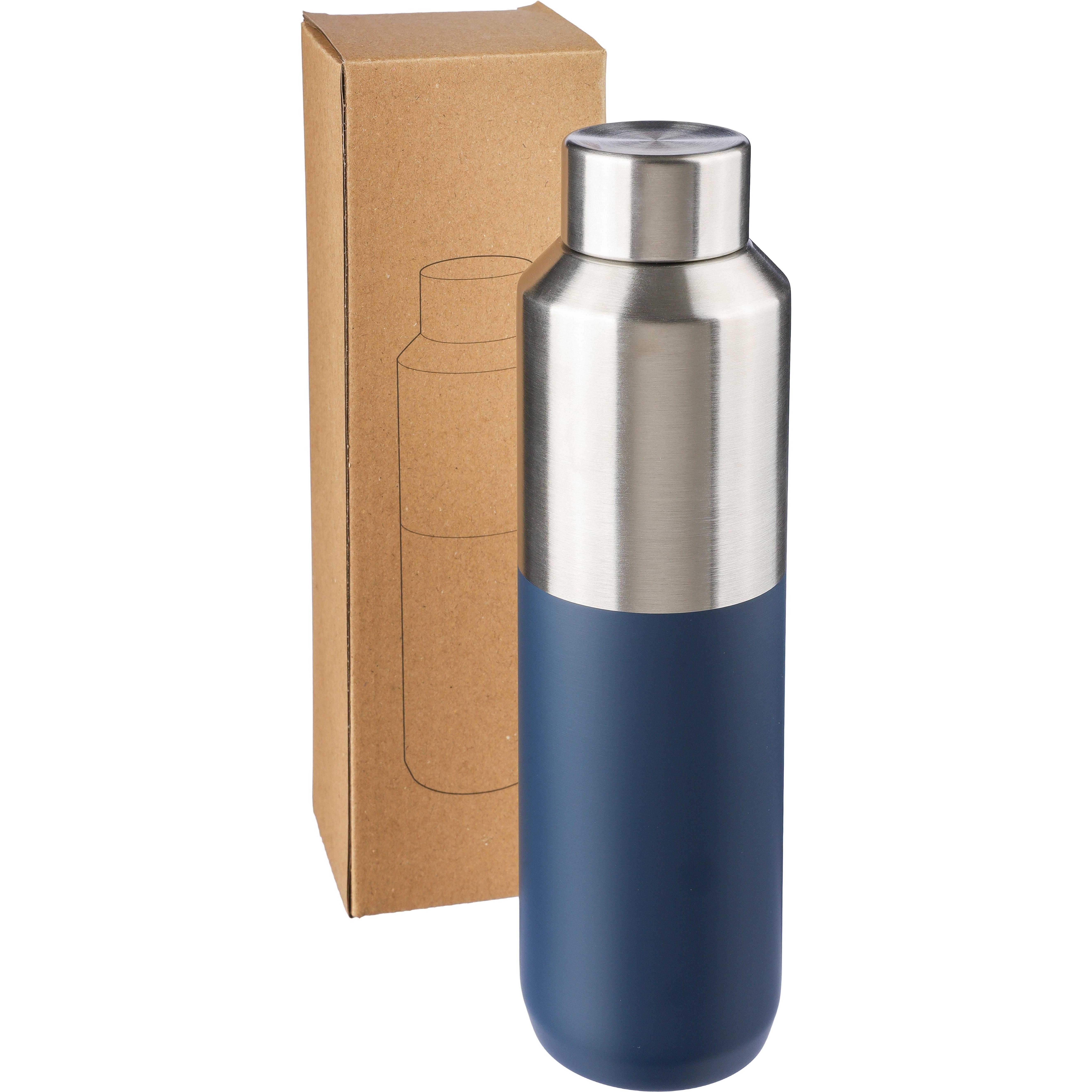 Recycelte doppelwandige Trinkflasche aus Edelstahl (600 ml) Esen