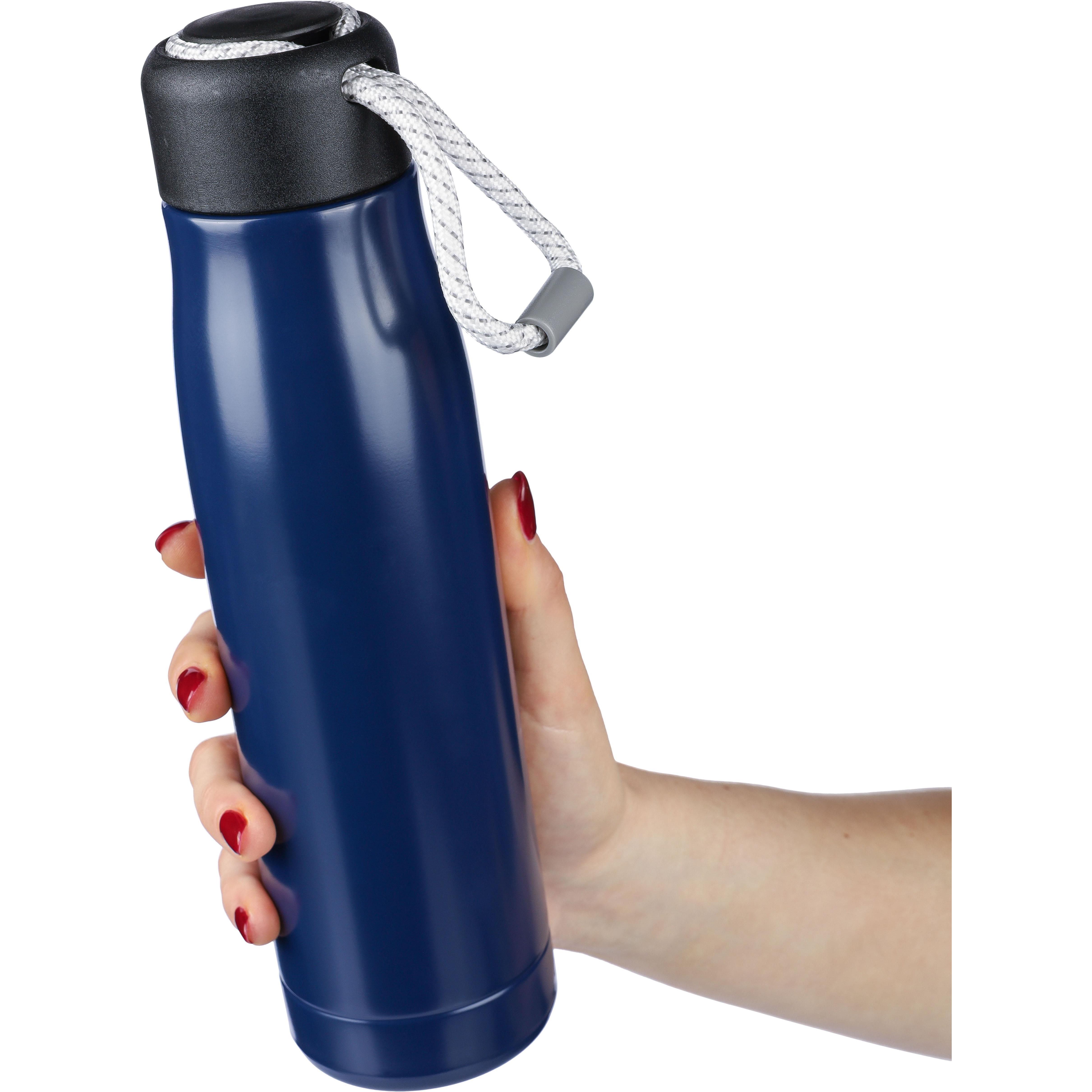Doppelwandige Trinkflasche aus recyceltem Edelstahl (500 ml) Solene