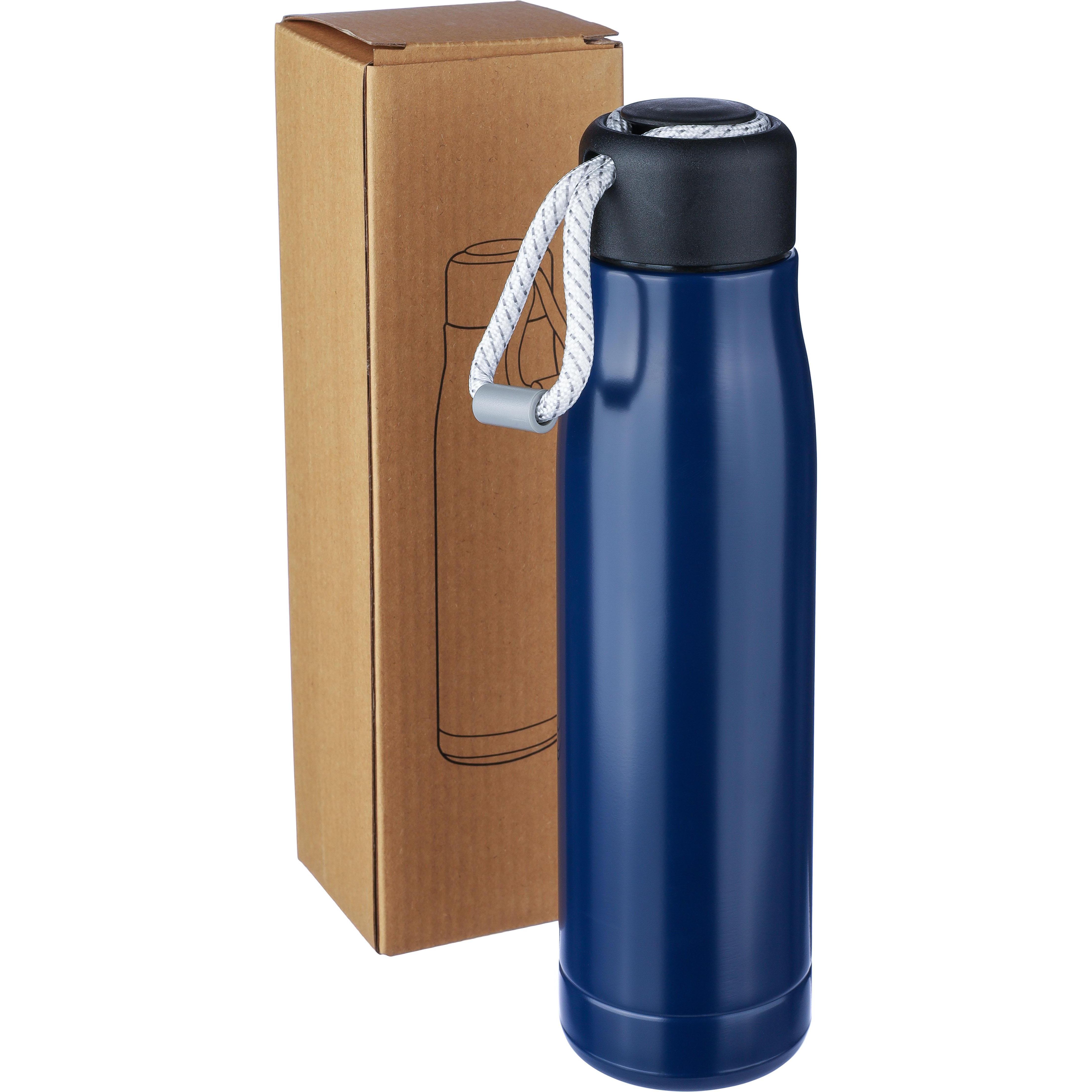 Doppelwandige Trinkflasche aus recyceltem Edelstahl (500 ml) Solene