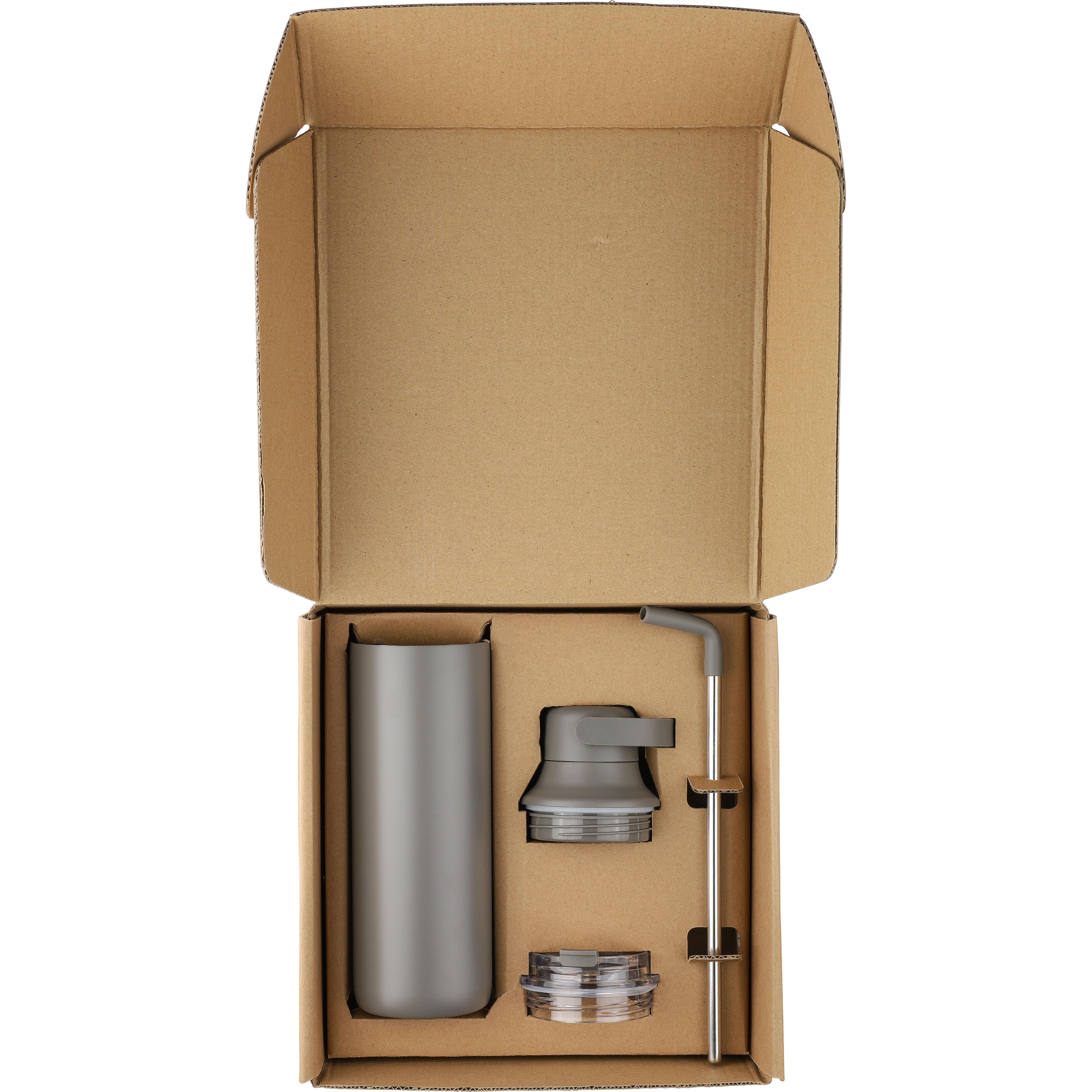 Doppelwandige Edelstahl-Trinkflasche (500 ml) Omari