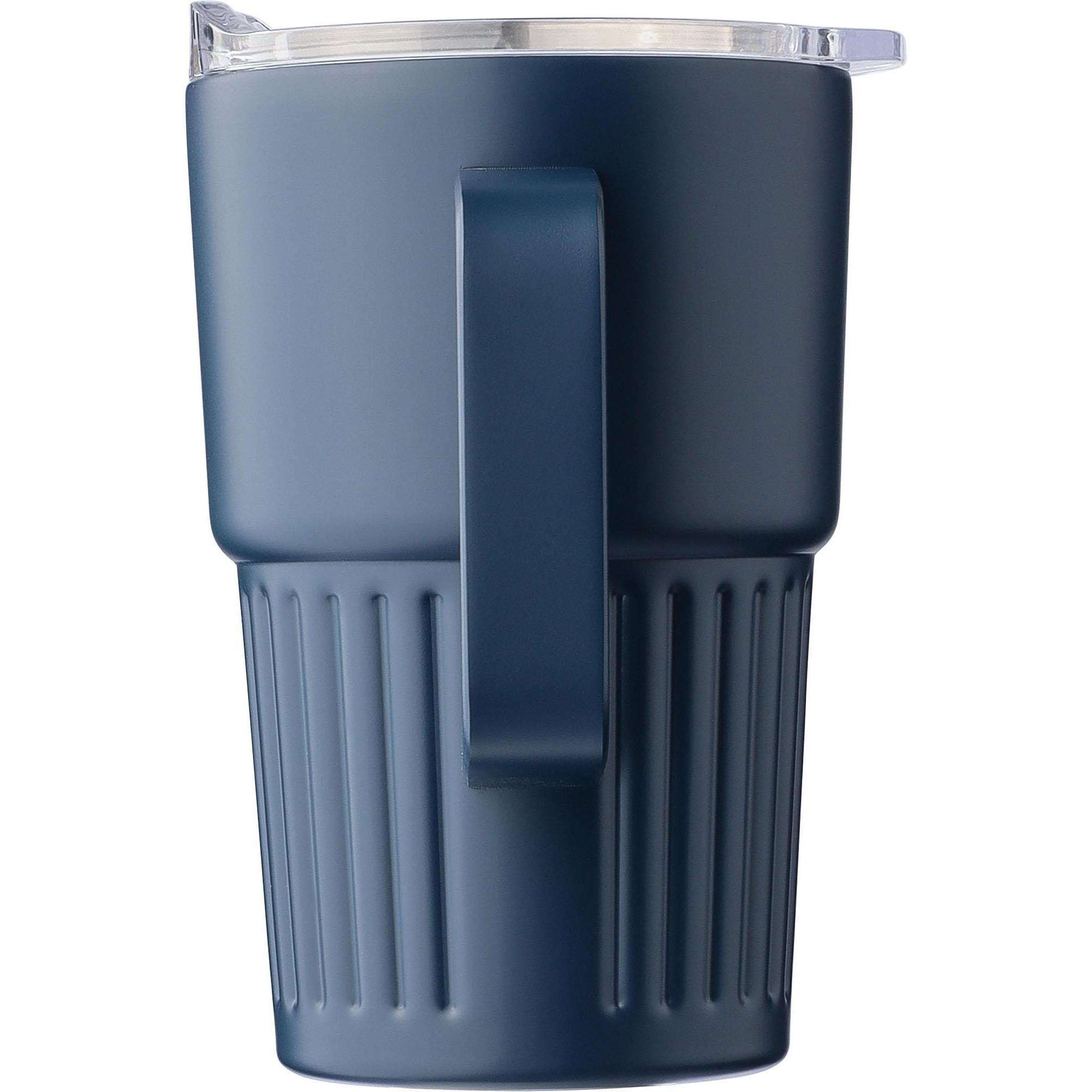 Recycelter Edelstahl-Reisebecher mit doppelter Wand (450 ml) Calo
