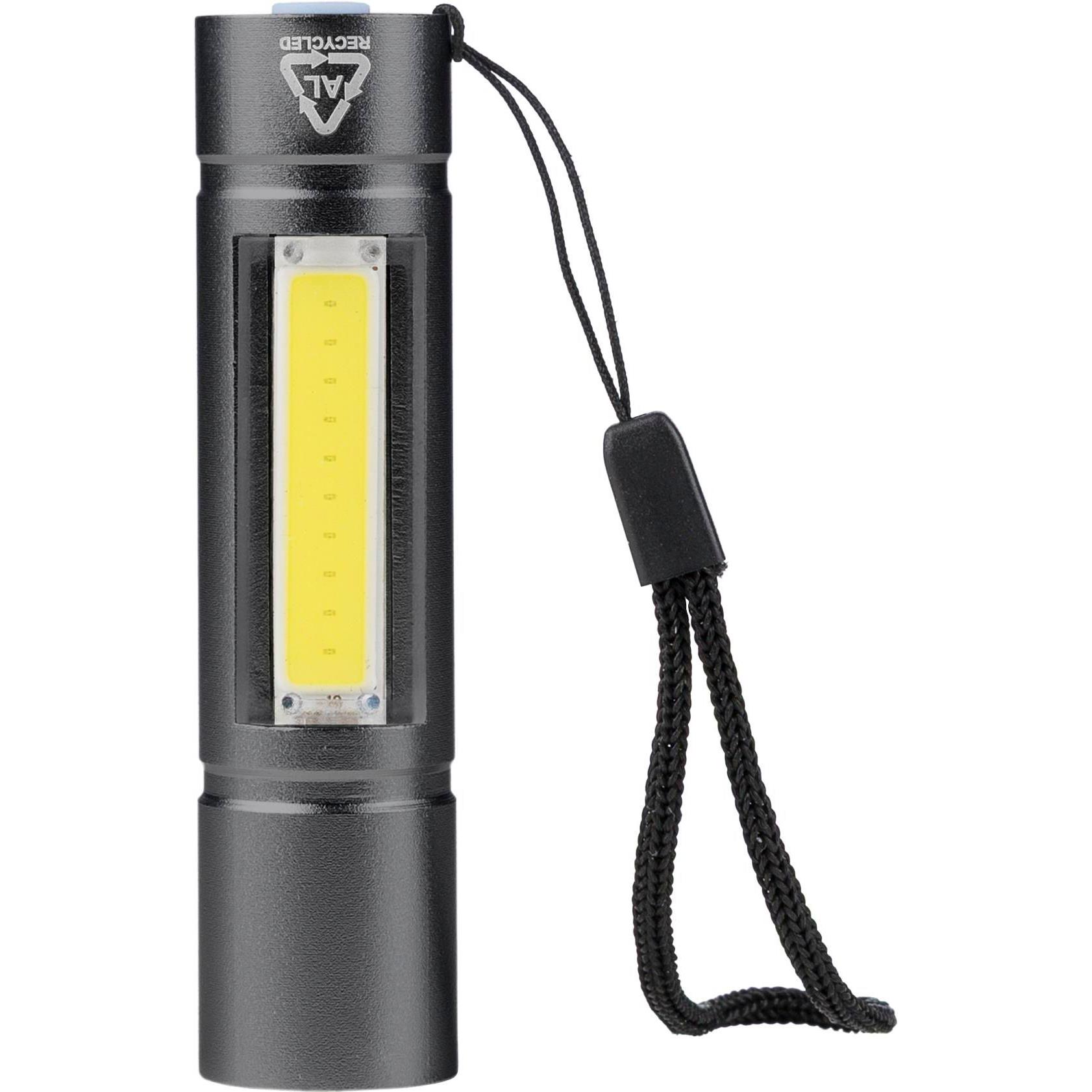 Taschenlampe aus recyceltem Aluminium COB Sami