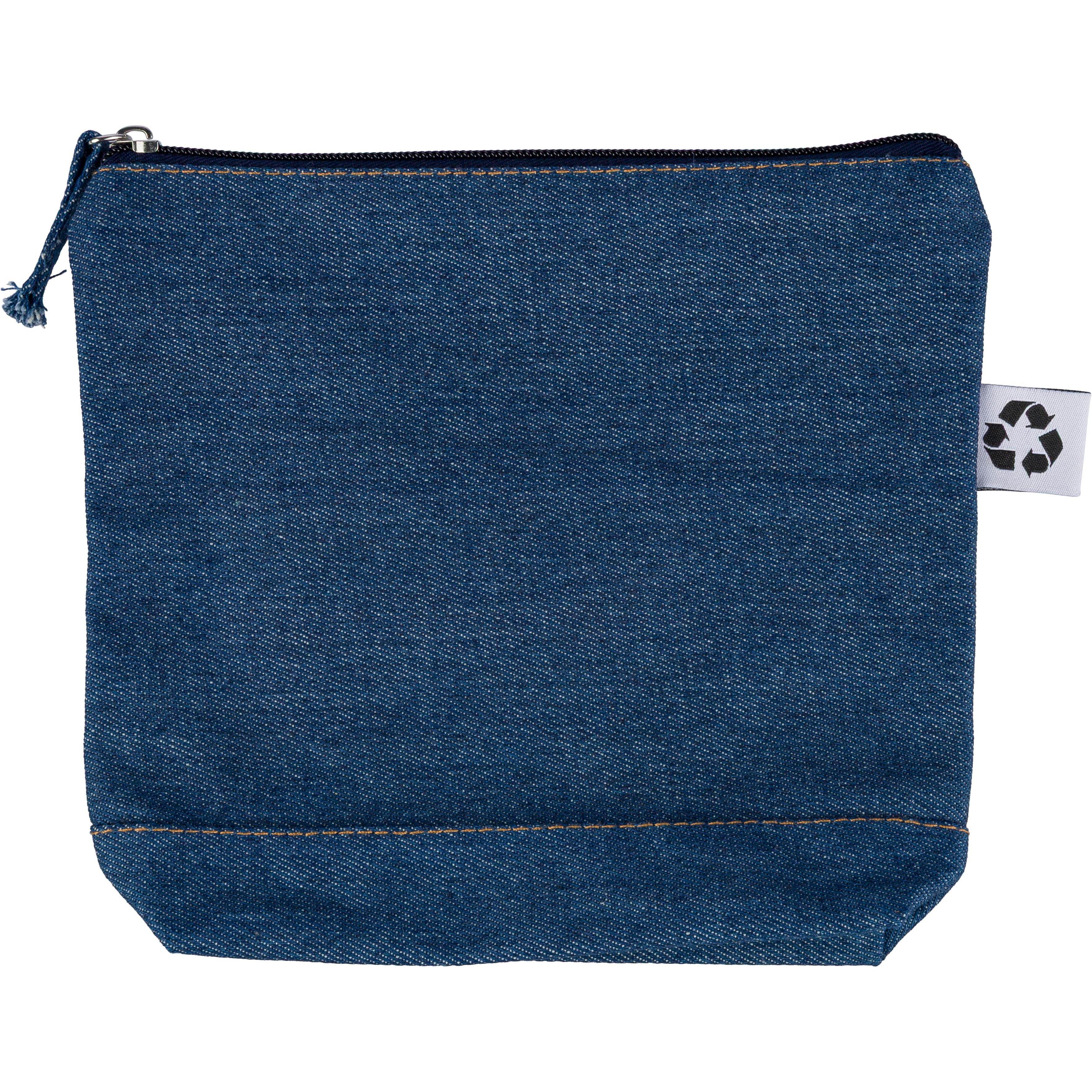Kosmetiktasche aus recyceltem Denim Orin