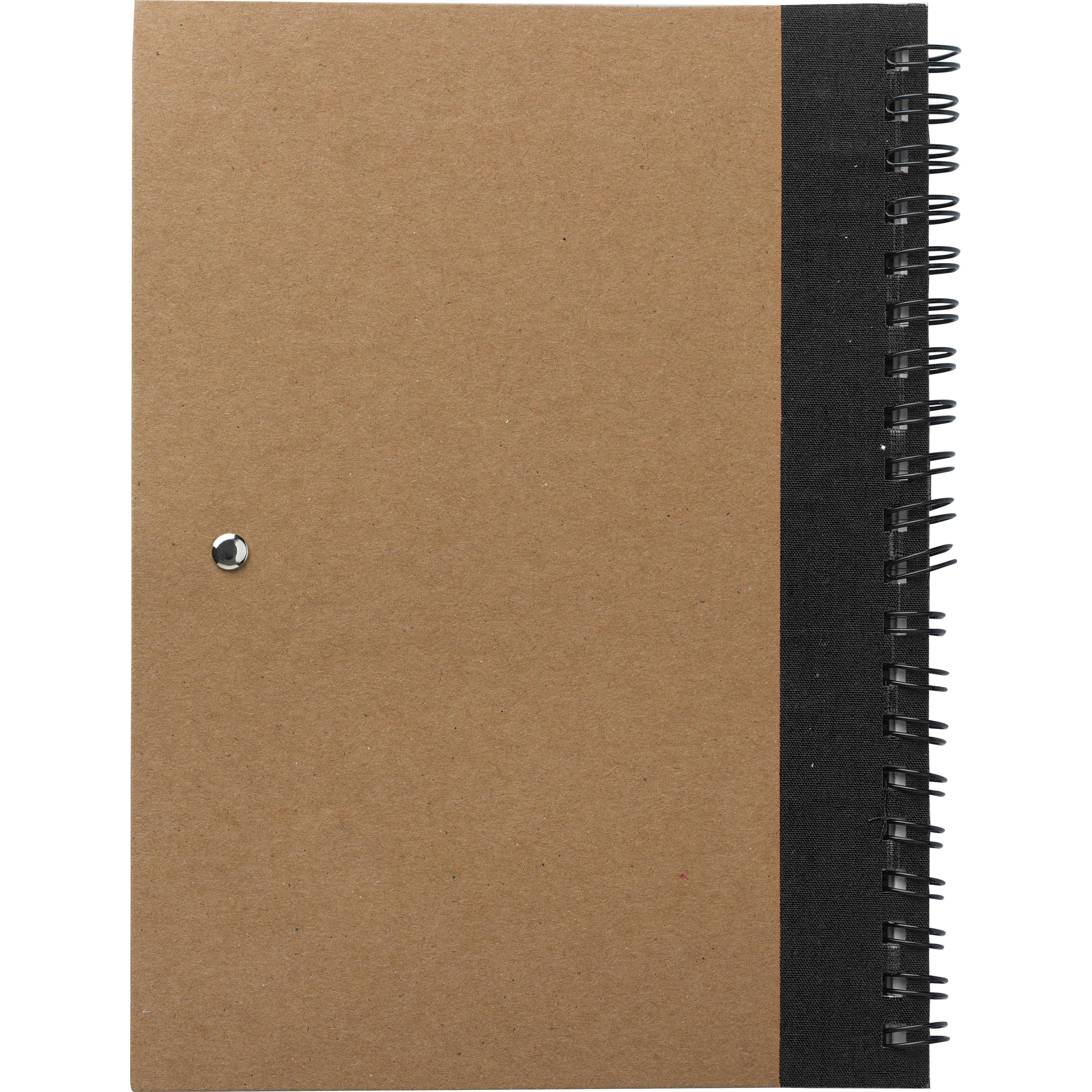 Notizbuch Stella | Recycelter Karton | Liniert | Kugelschreiber