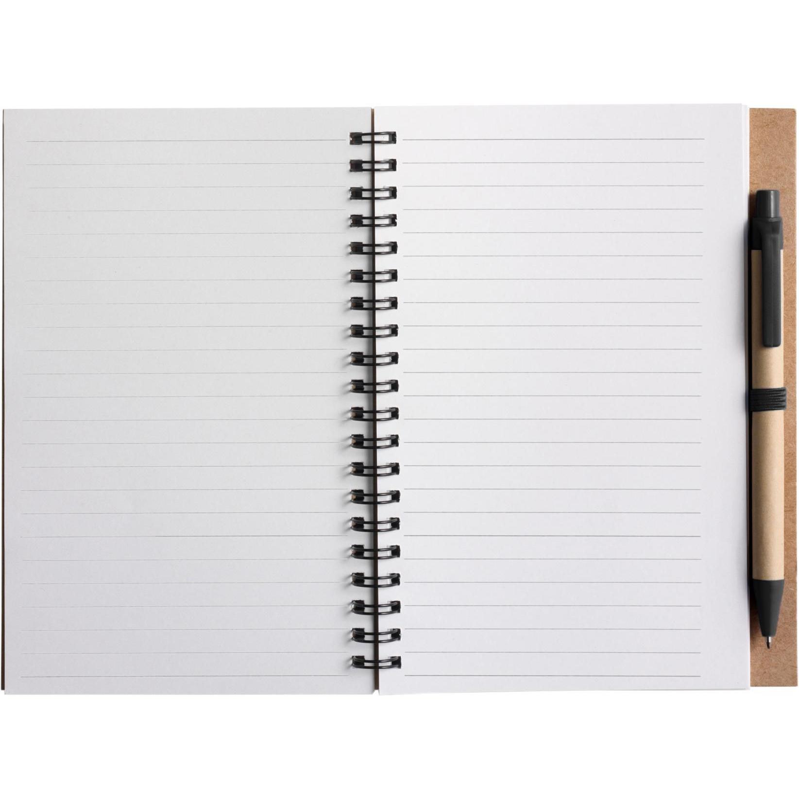 Notizbuch Stella | Recycelter Karton | Liniert | Kugelschreiber