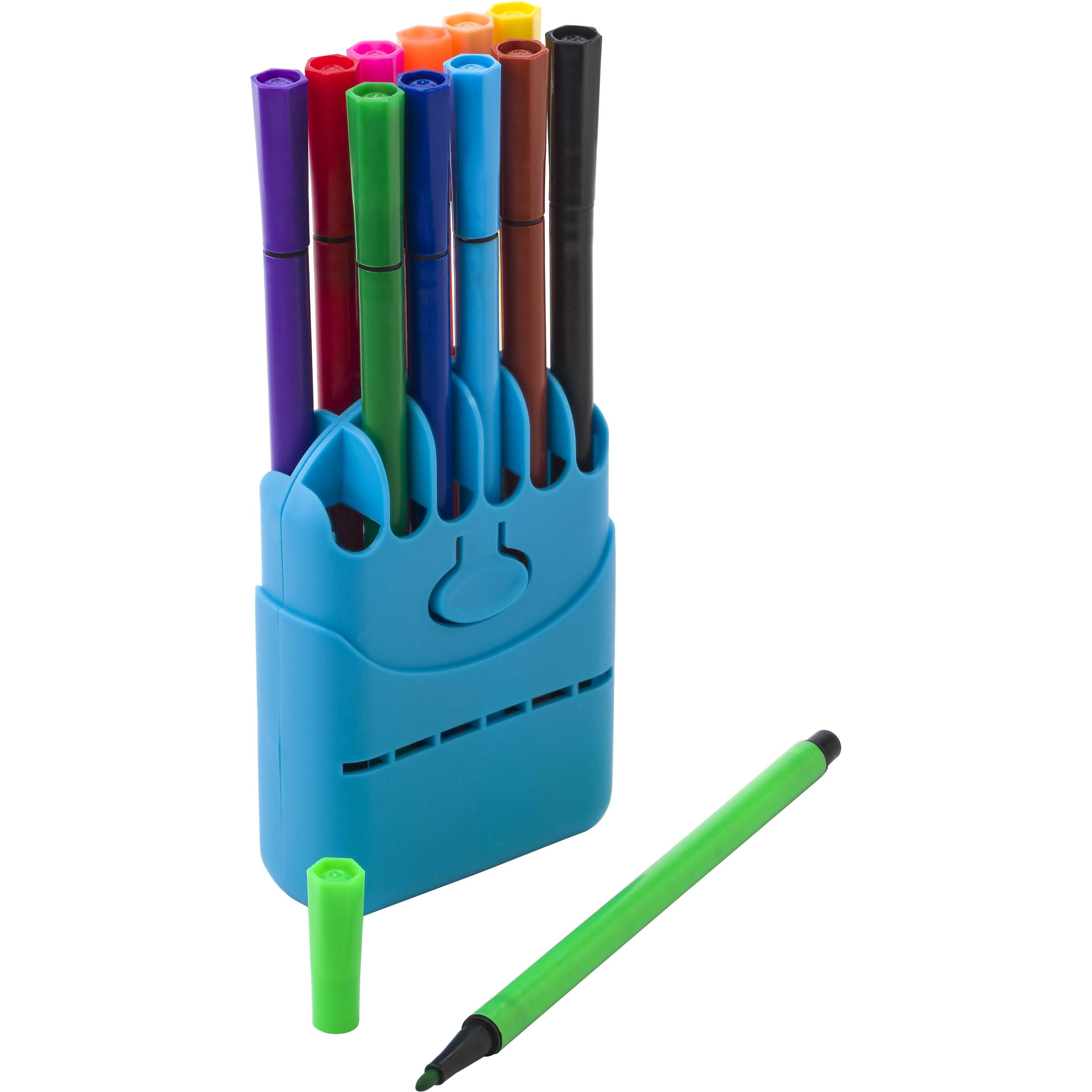 Filzstift-Set aus Kunststoff Evan