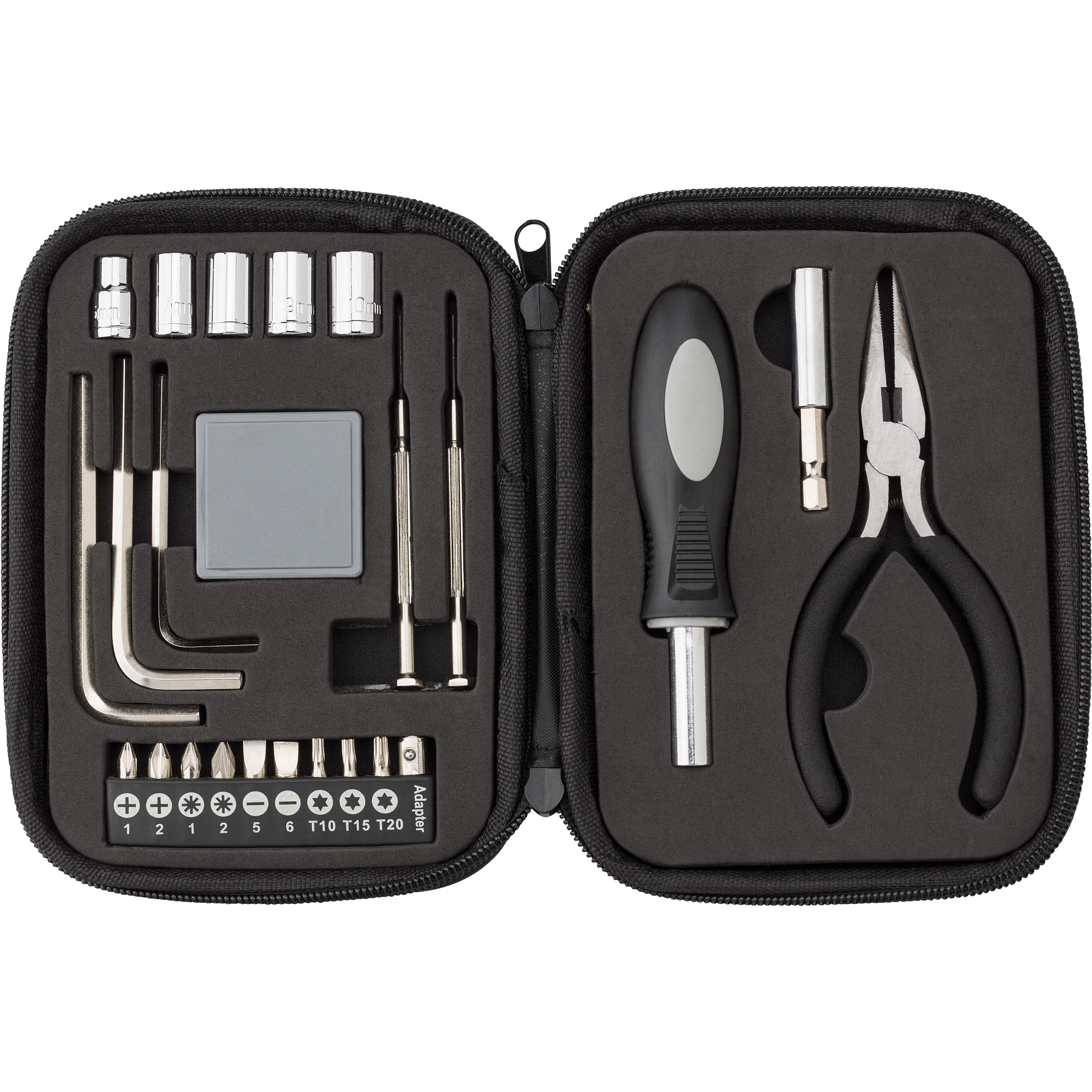 Werkzeug-Set in Kunstledertasche Lani