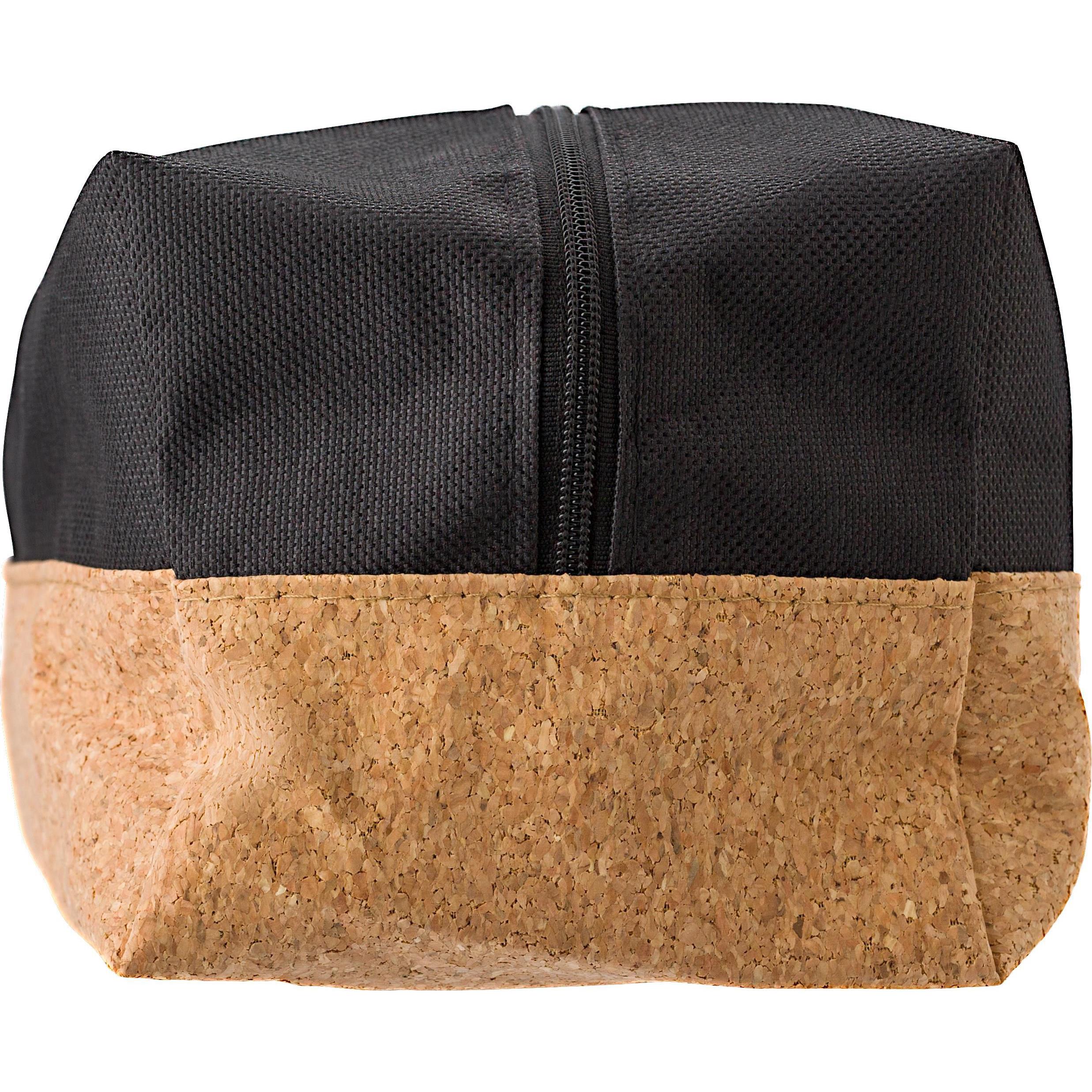 Kulturtasche aus Polyester und Kork Lynn