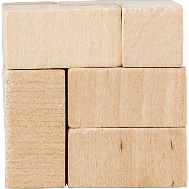 Würfelpuzzle aus Holz Amber